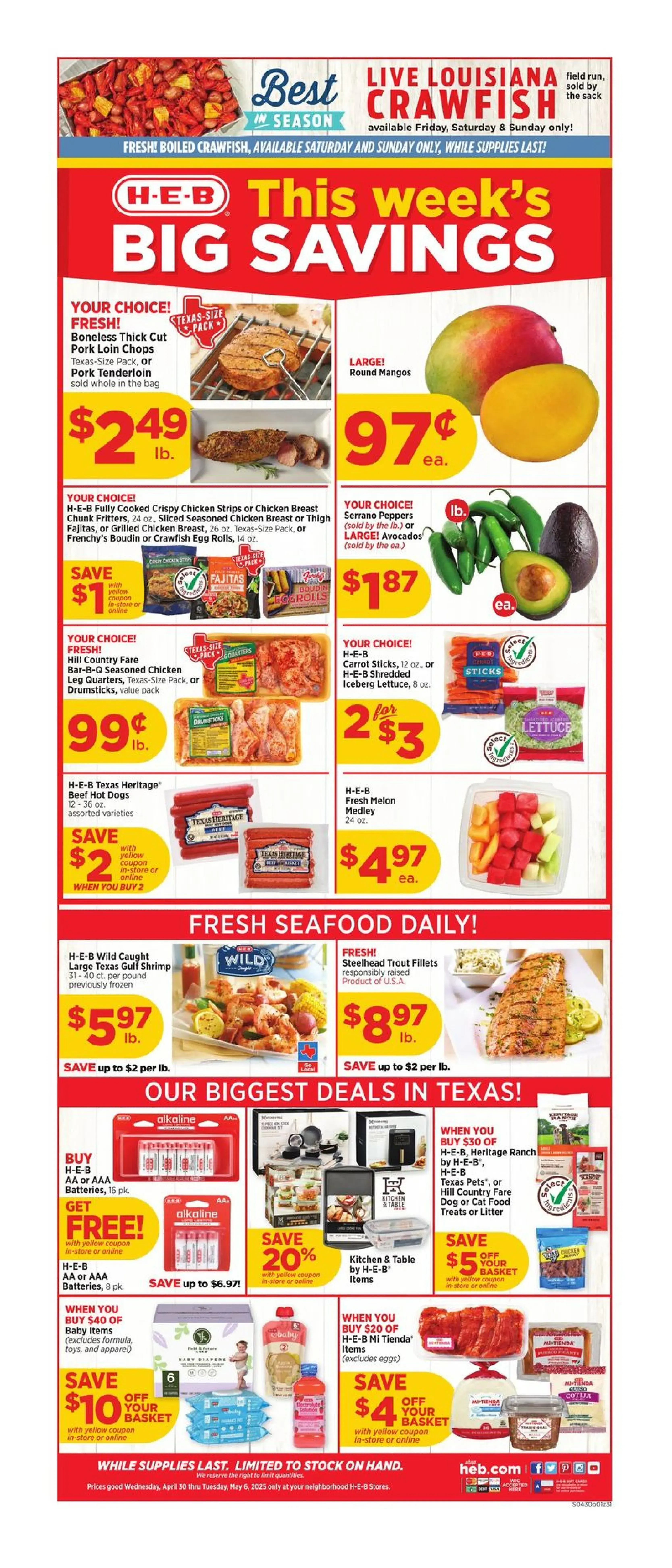 Heb Weekly Ad Page 1
