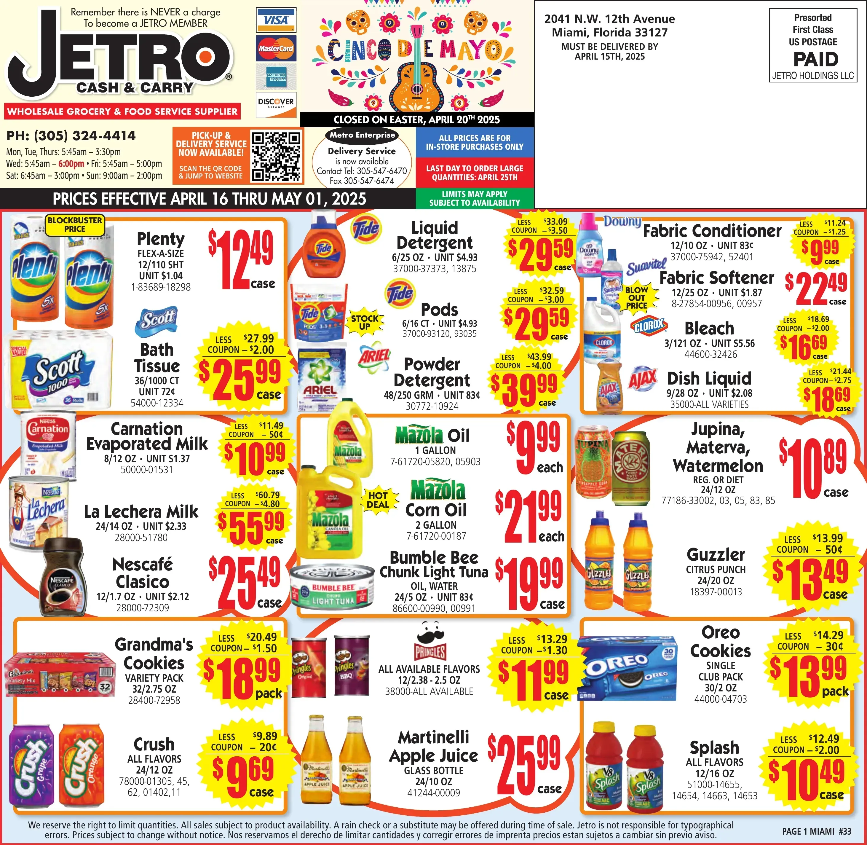 Jetro Weekly Ad Page 1