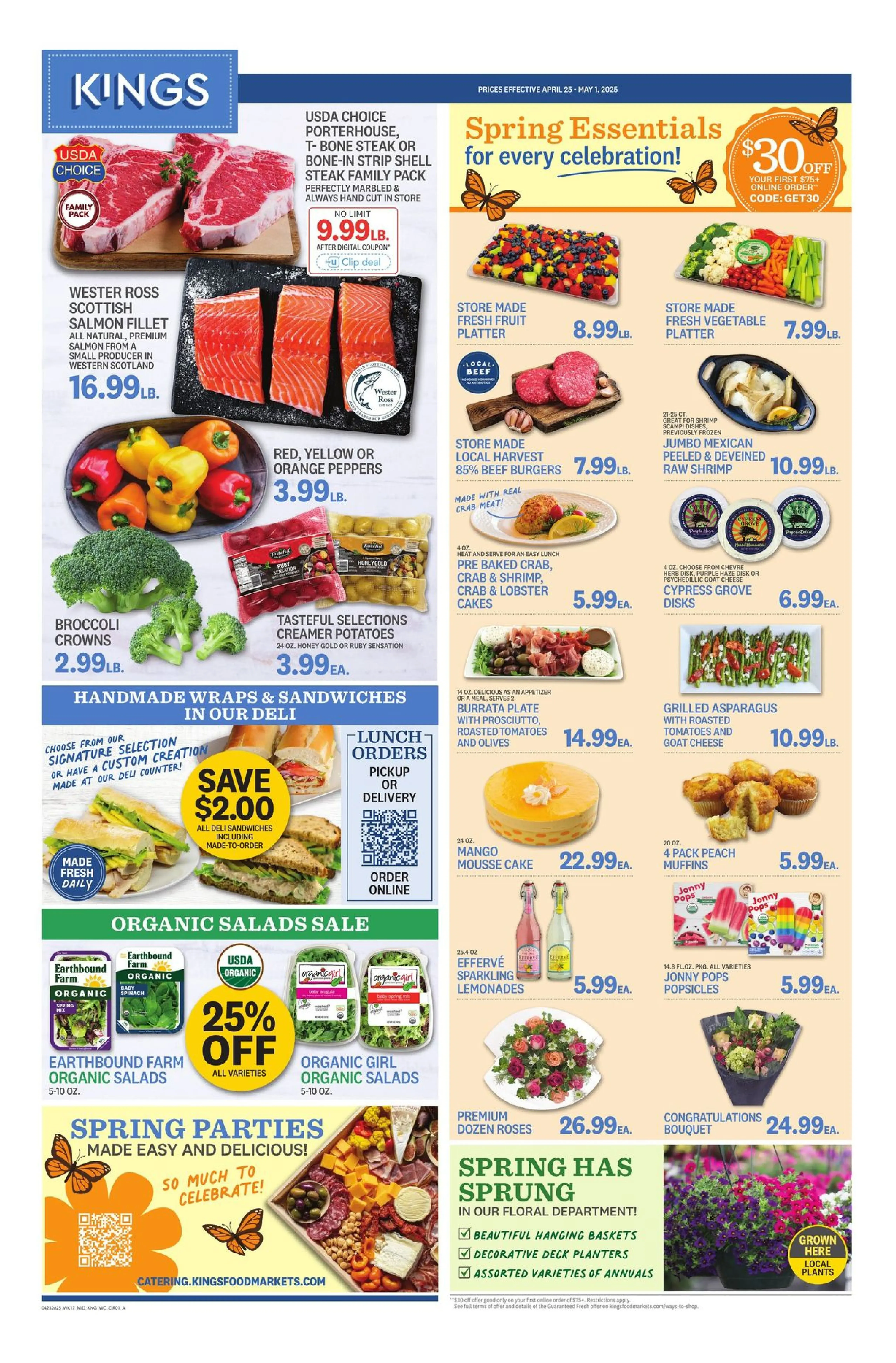 Kings Food Markets Weekly Ad Page 1