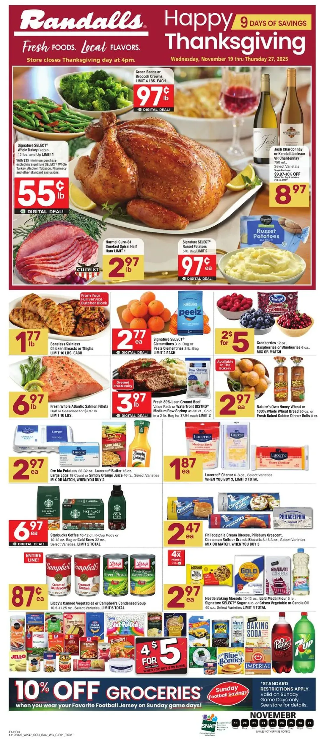 Randalls Weekly Ad Page 1