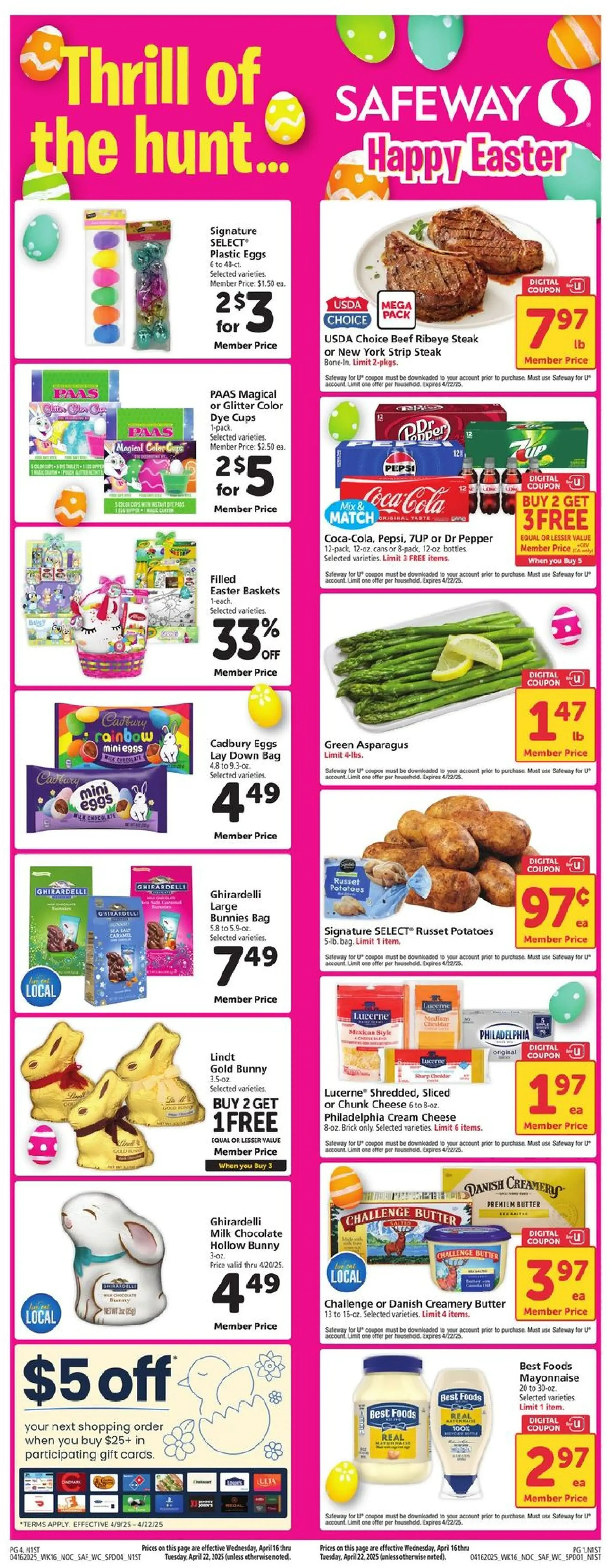 Safeway Weekly Ad Page 1