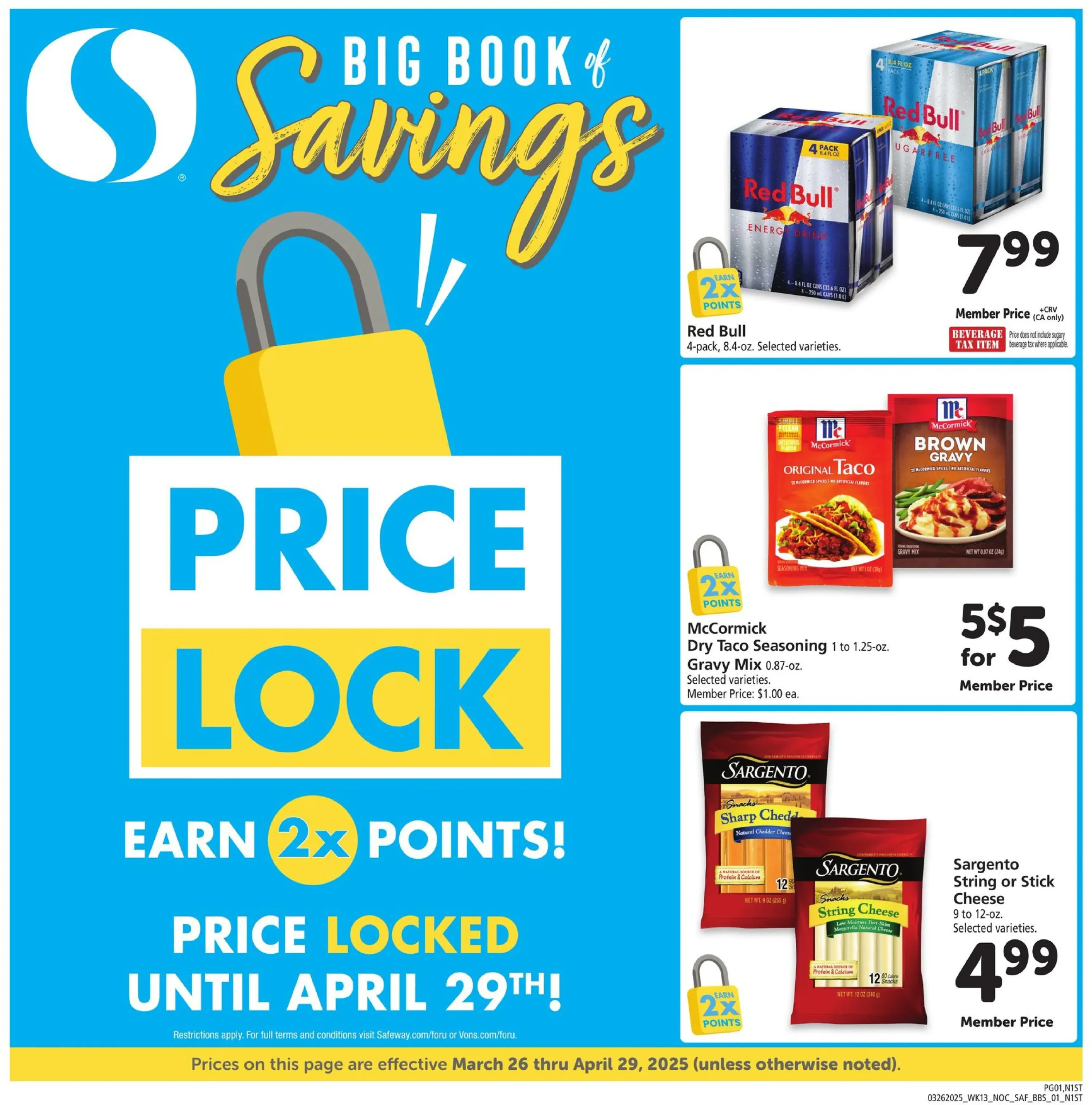 Safeway Weekly Ad Page 1