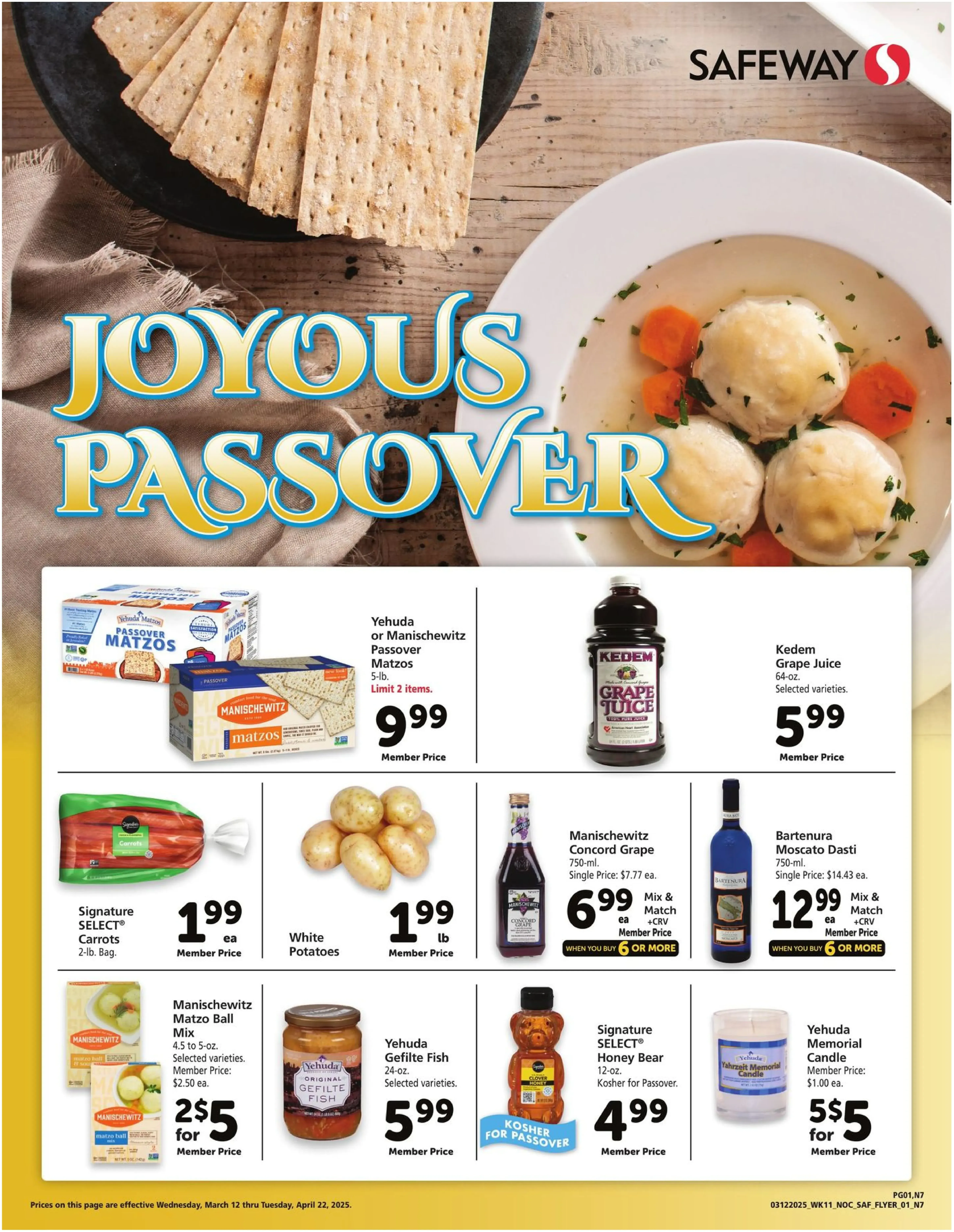 Safeway Weekly Ad Page 1