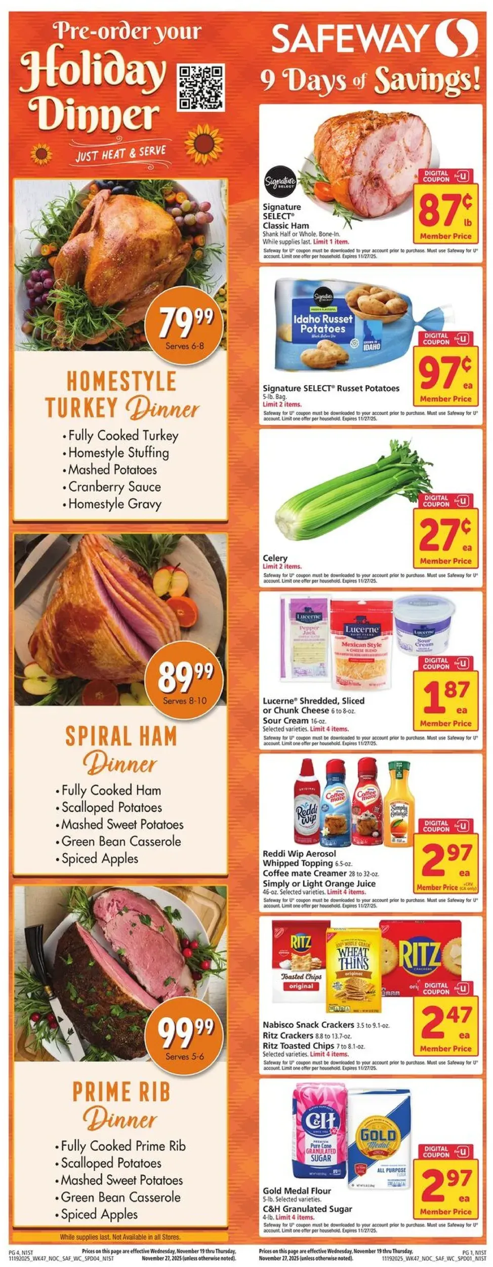 Safeway Weekly Ad Page 1