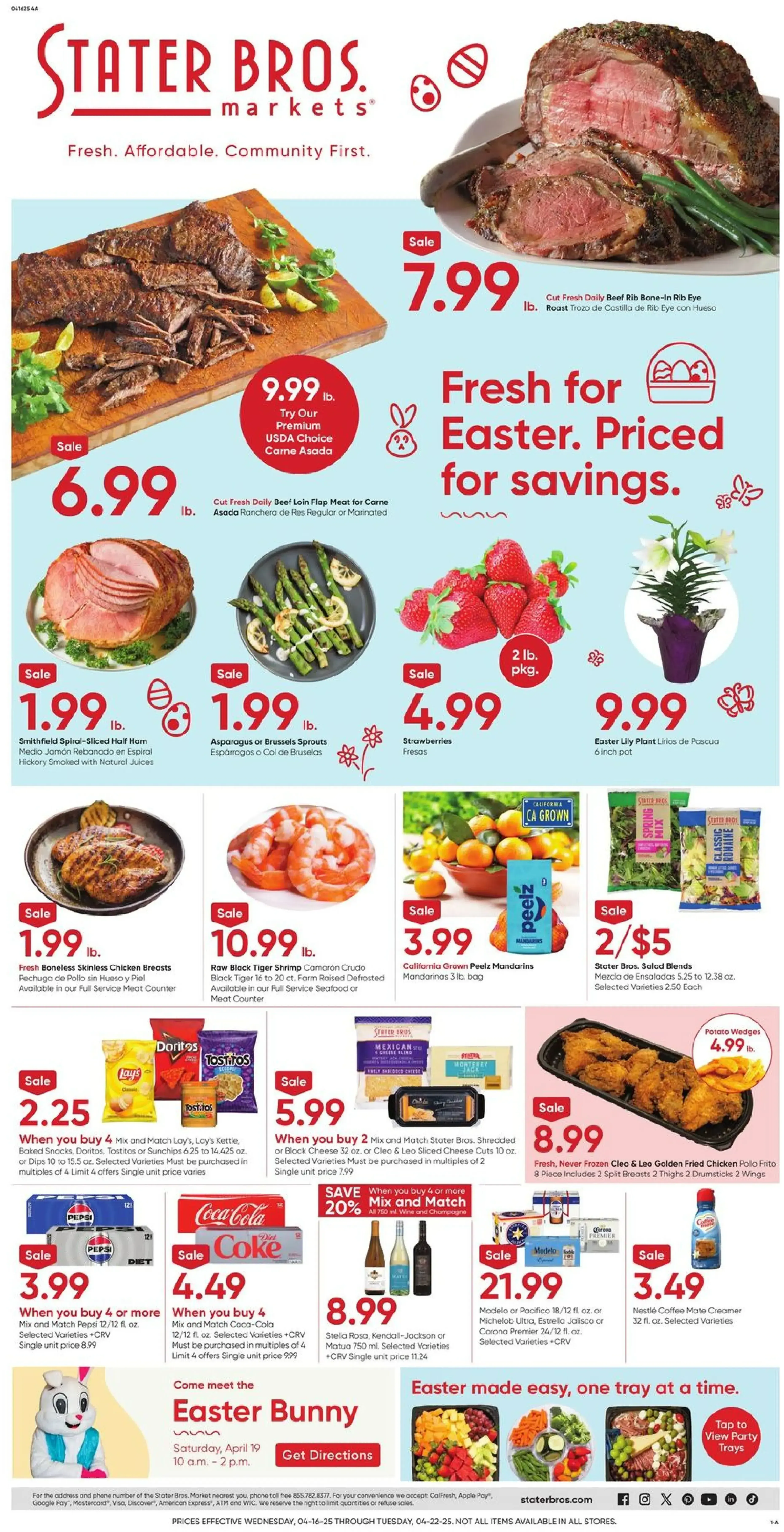 Stater Bros Markets Weekly Ad Page 1