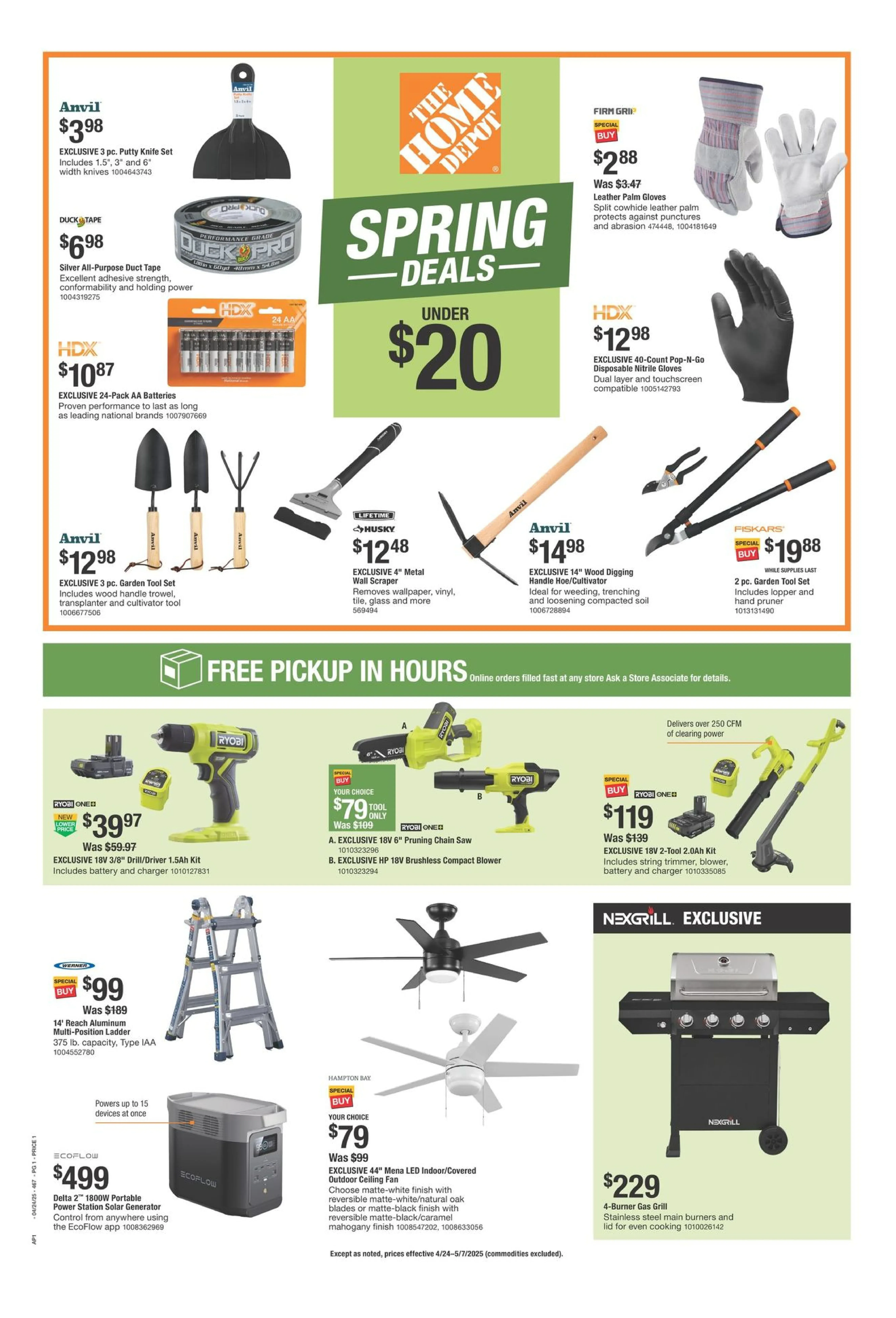 The Home Depot Weekly Ad Page 1