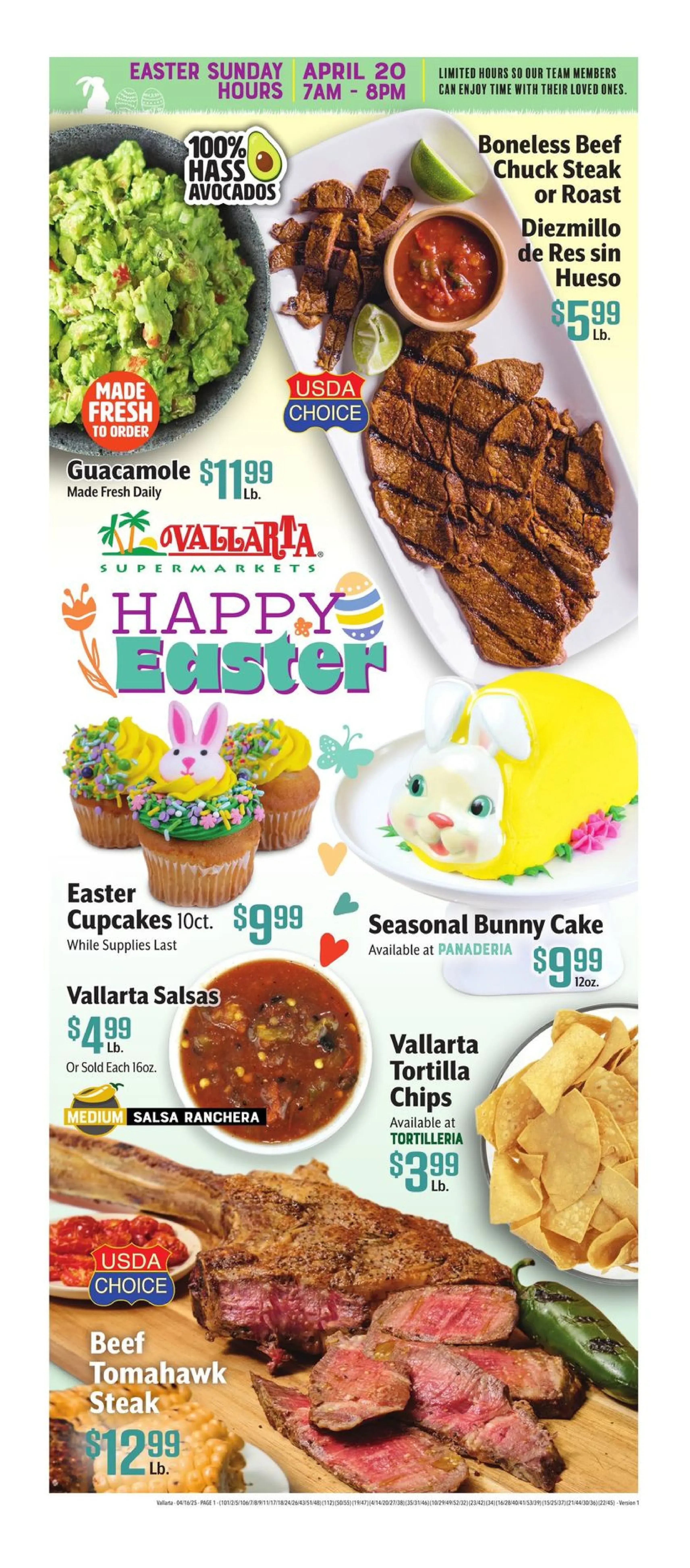 Vallarta Supermarkets Weekly Ad Page 1