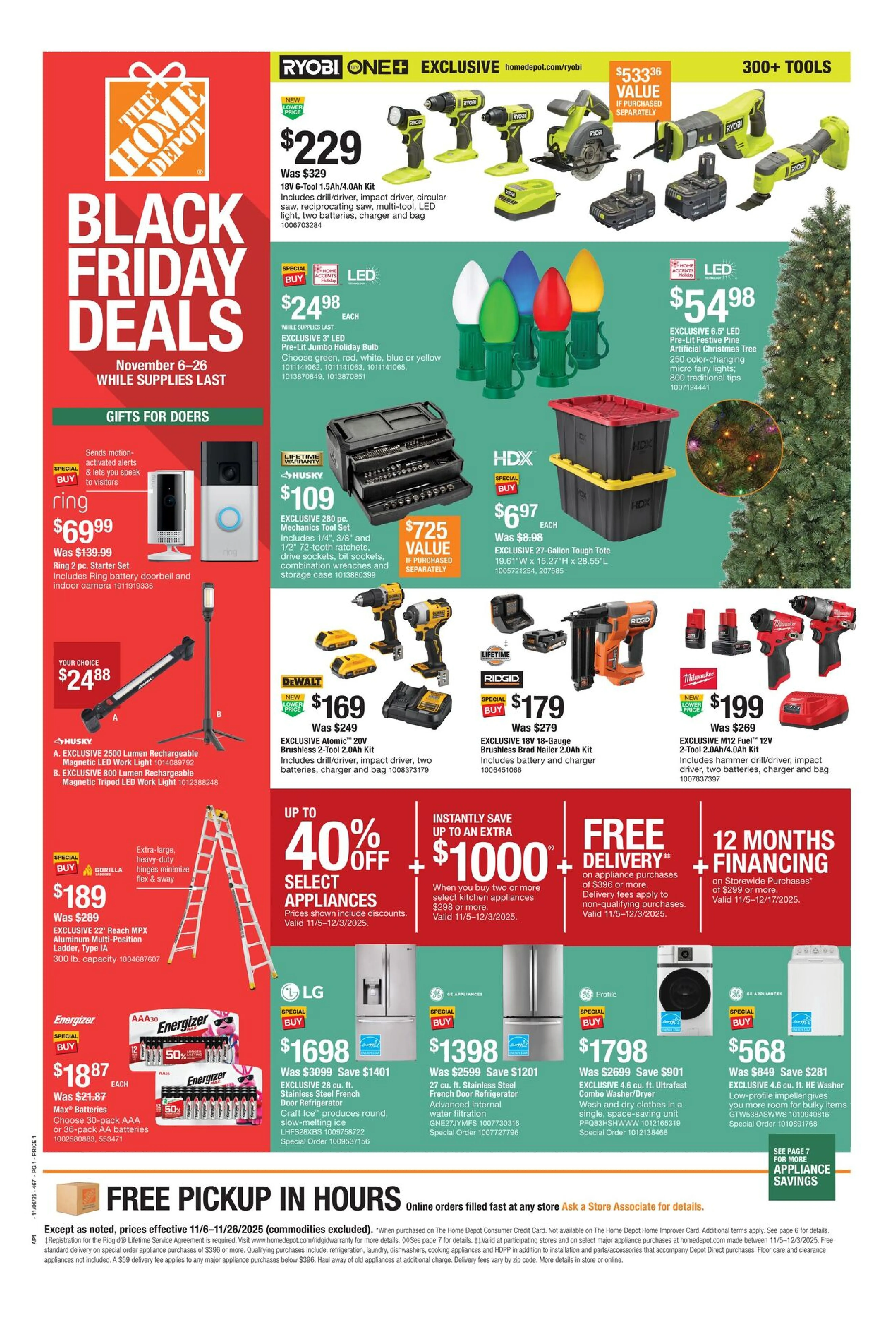 The Home Depot Weekly Ad Page 1