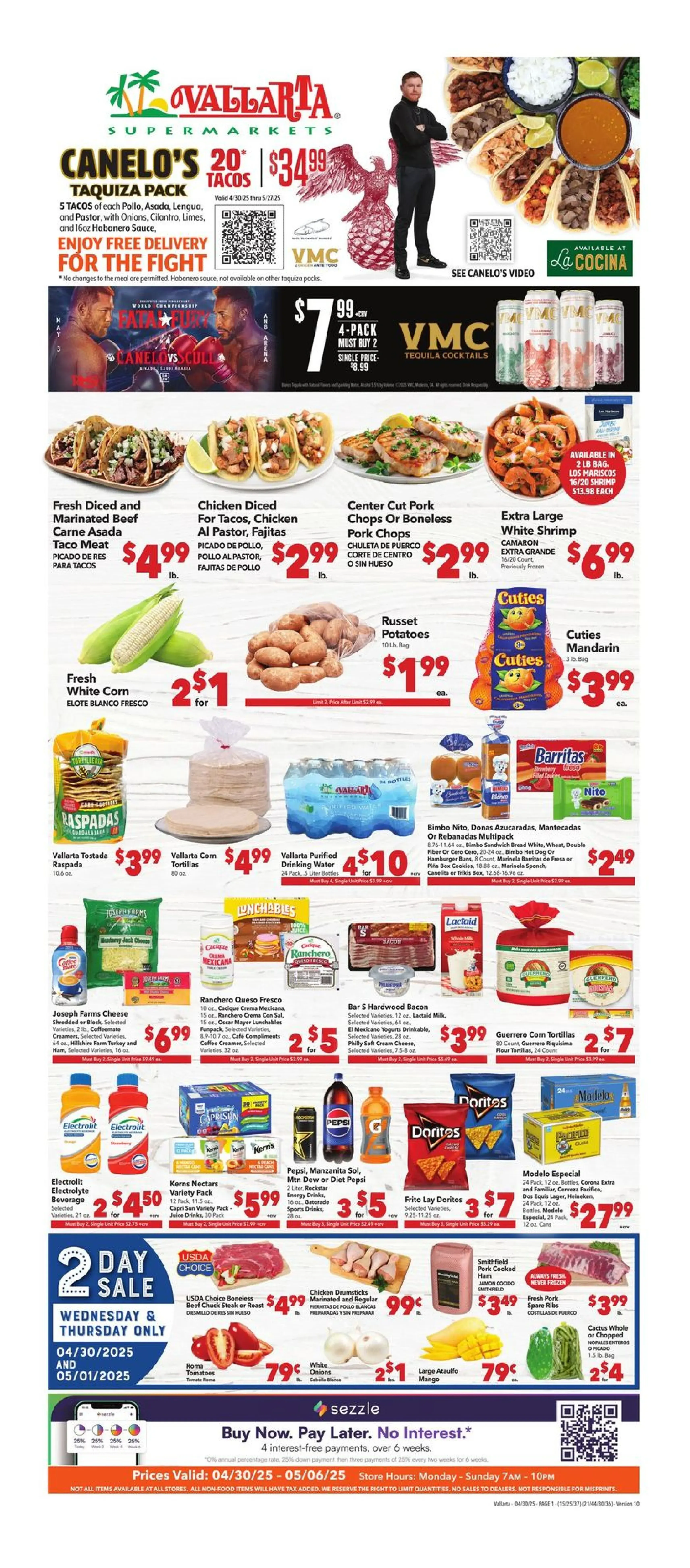 Vallarta Supermarkets Weekly Ad Page 1