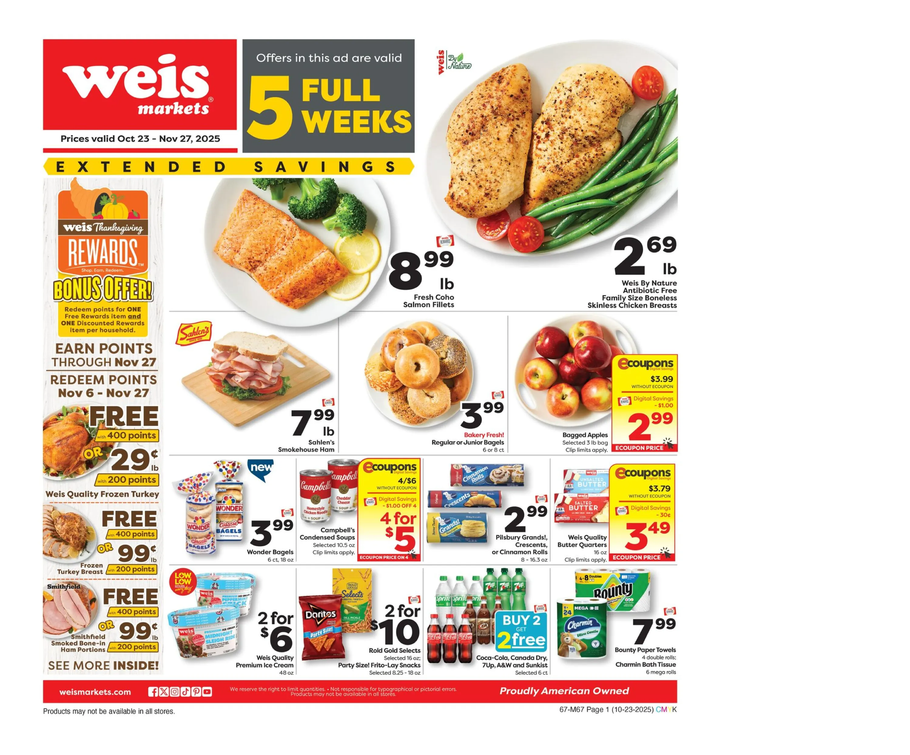 Weis Markets Weekly Ad Page 1