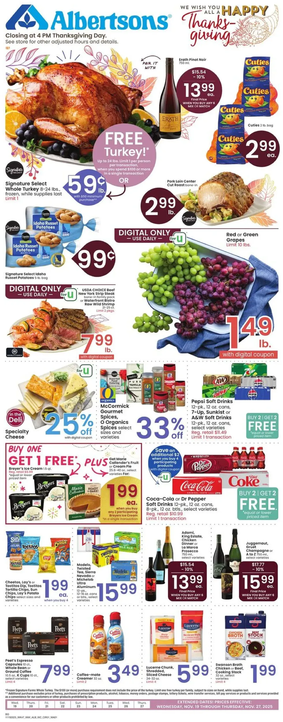 Albertsons Weekly Ad Page 1