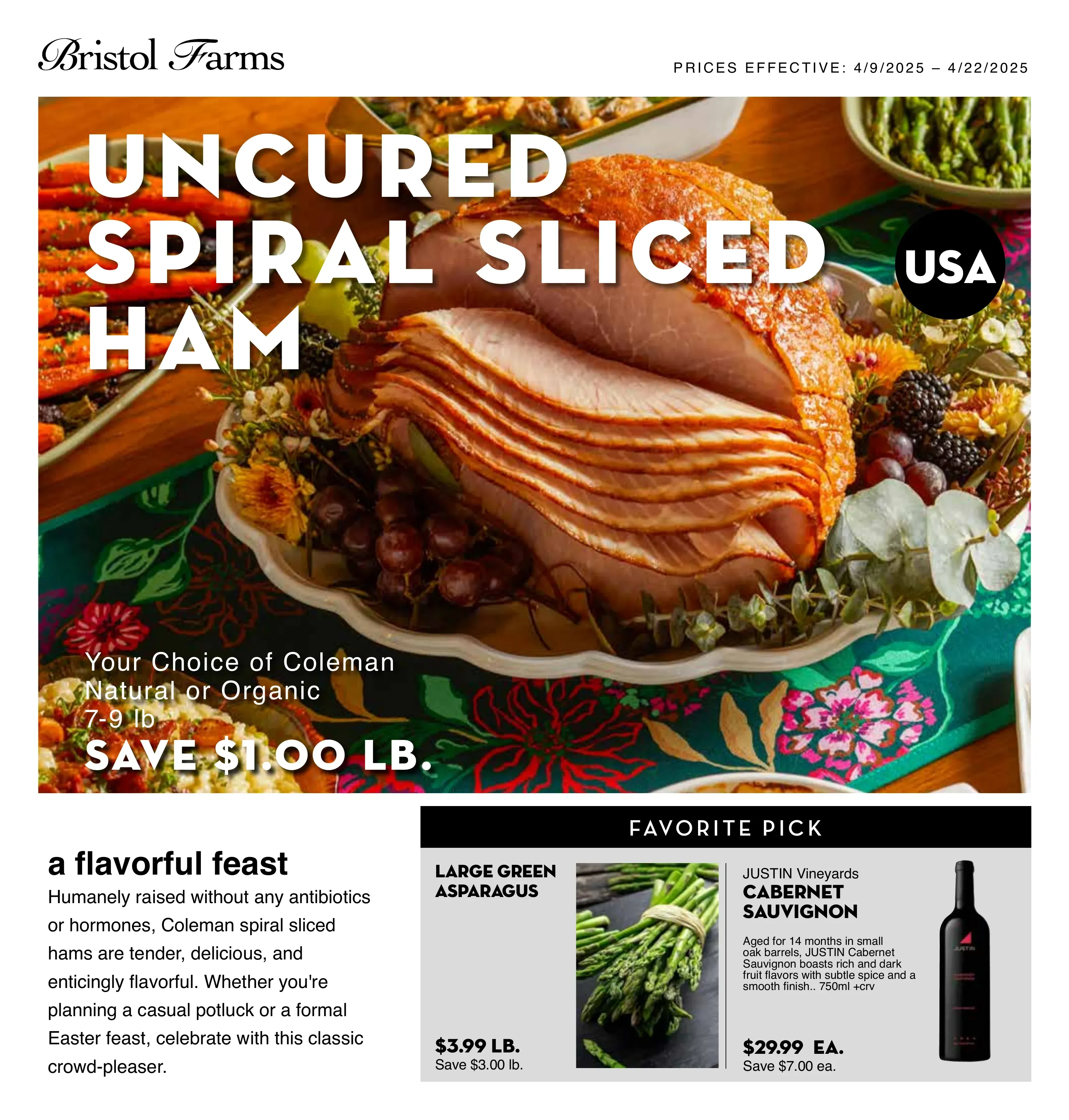 Bristol Farms Weekly Ad Page 1