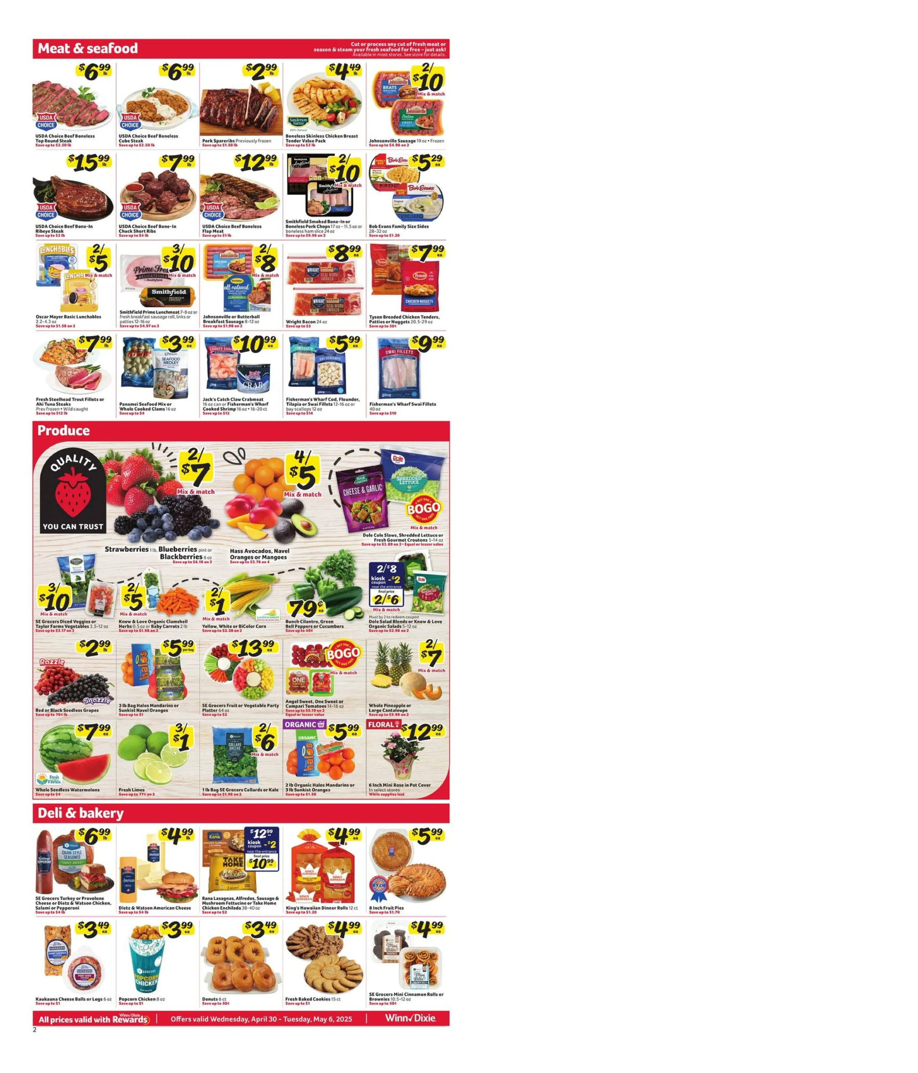 Winn-Dixie Weekly Ad Page 2