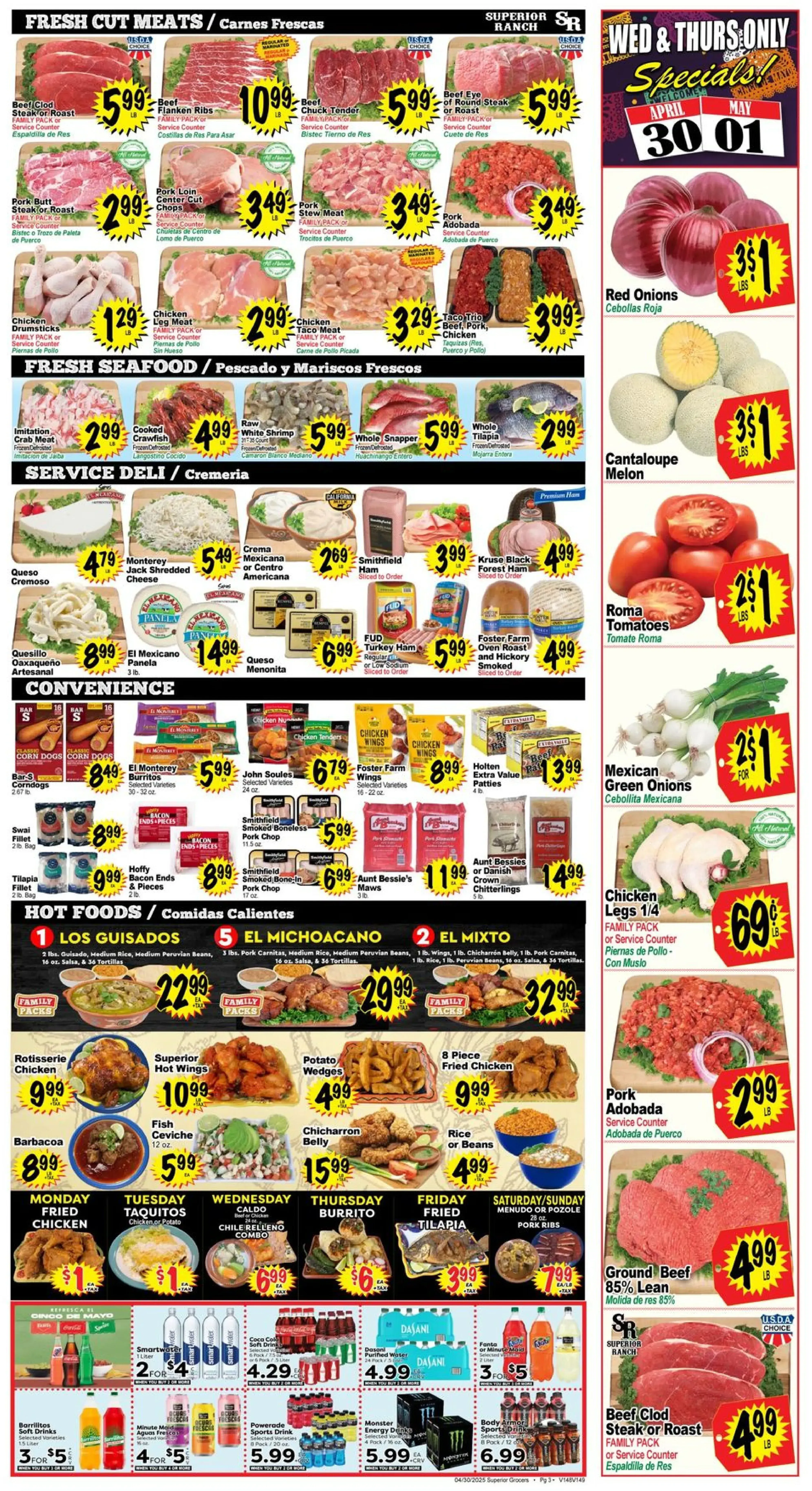 Superior Grocers Weekly Ad Page 3