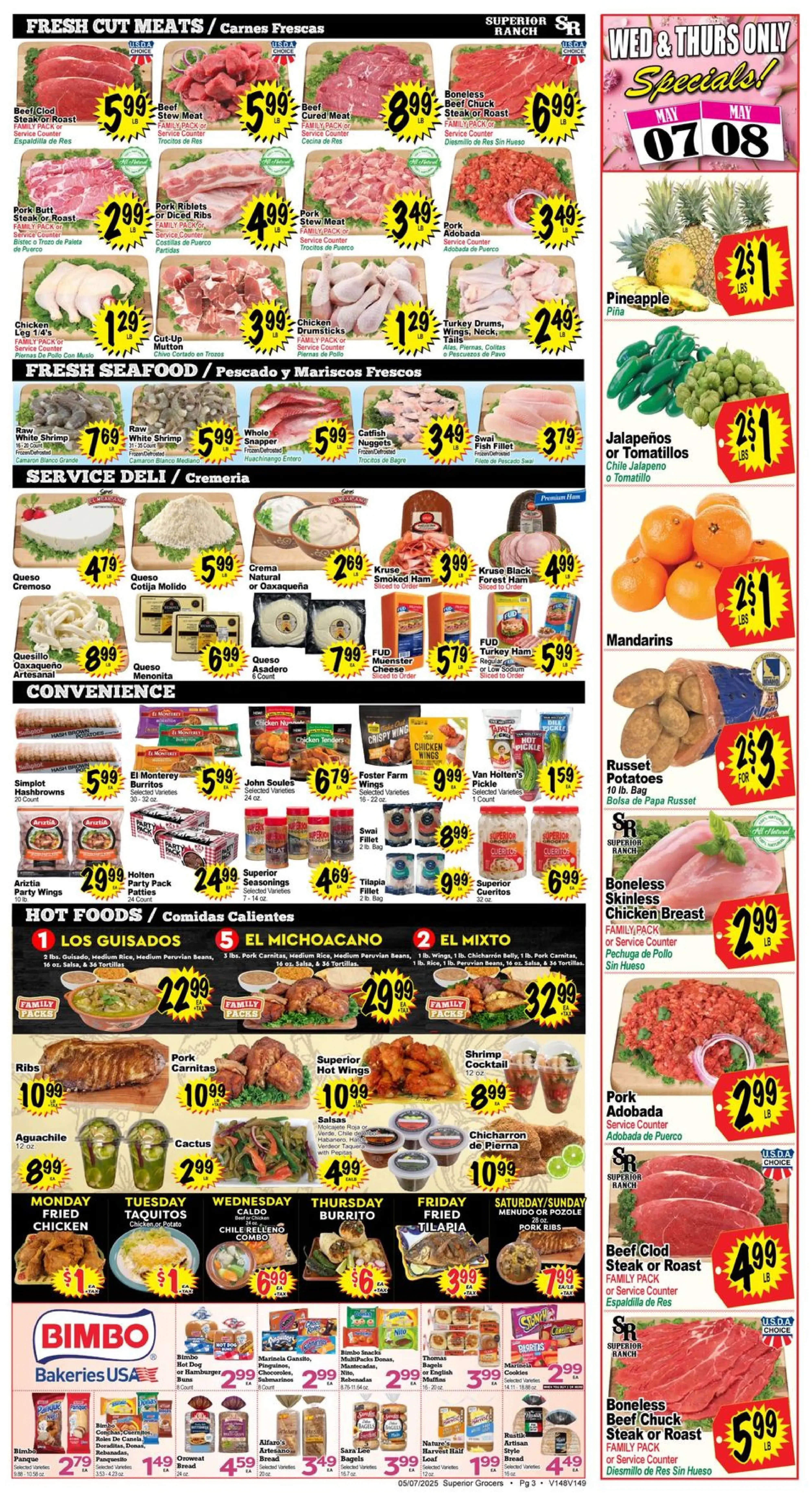 Superior Grocers Weekly Ad Page 3