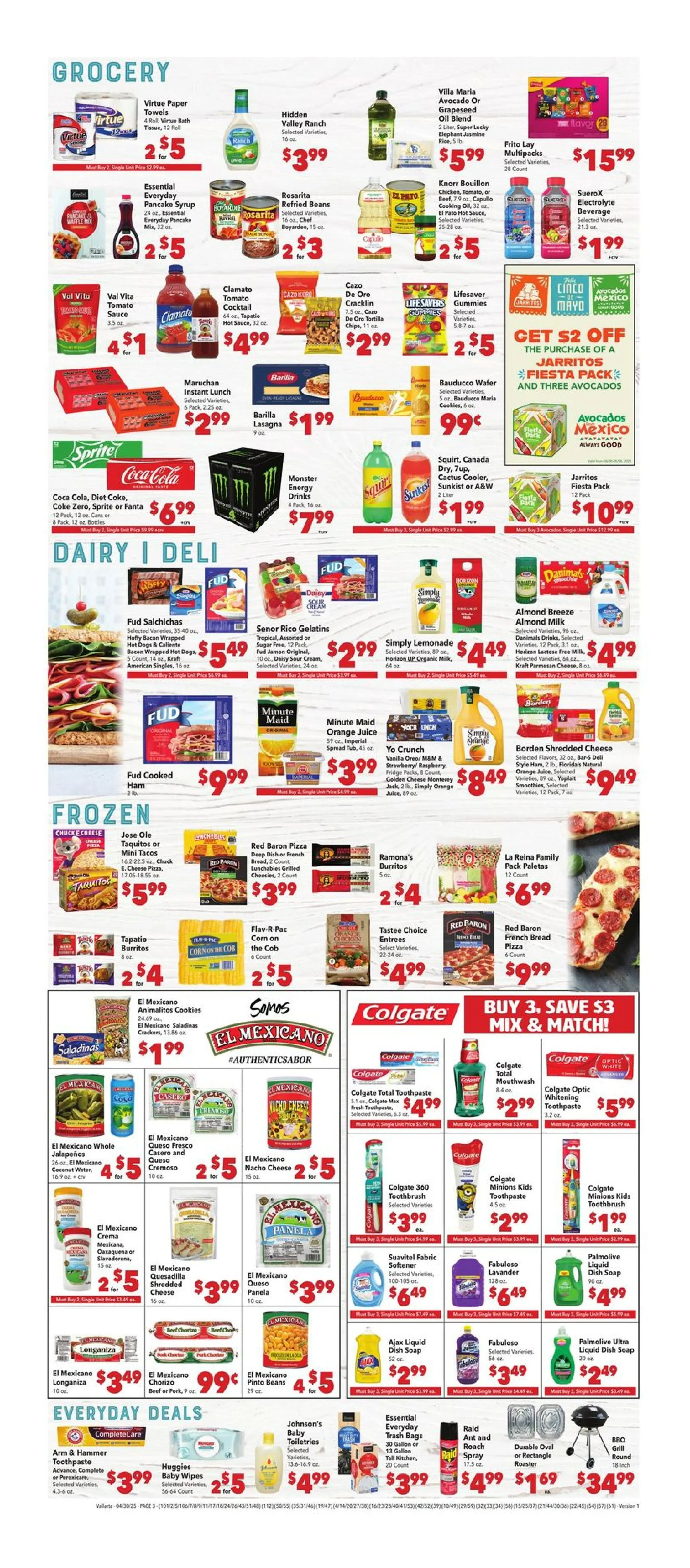 Vallarta Supermarkets Weekly Ad Page 3