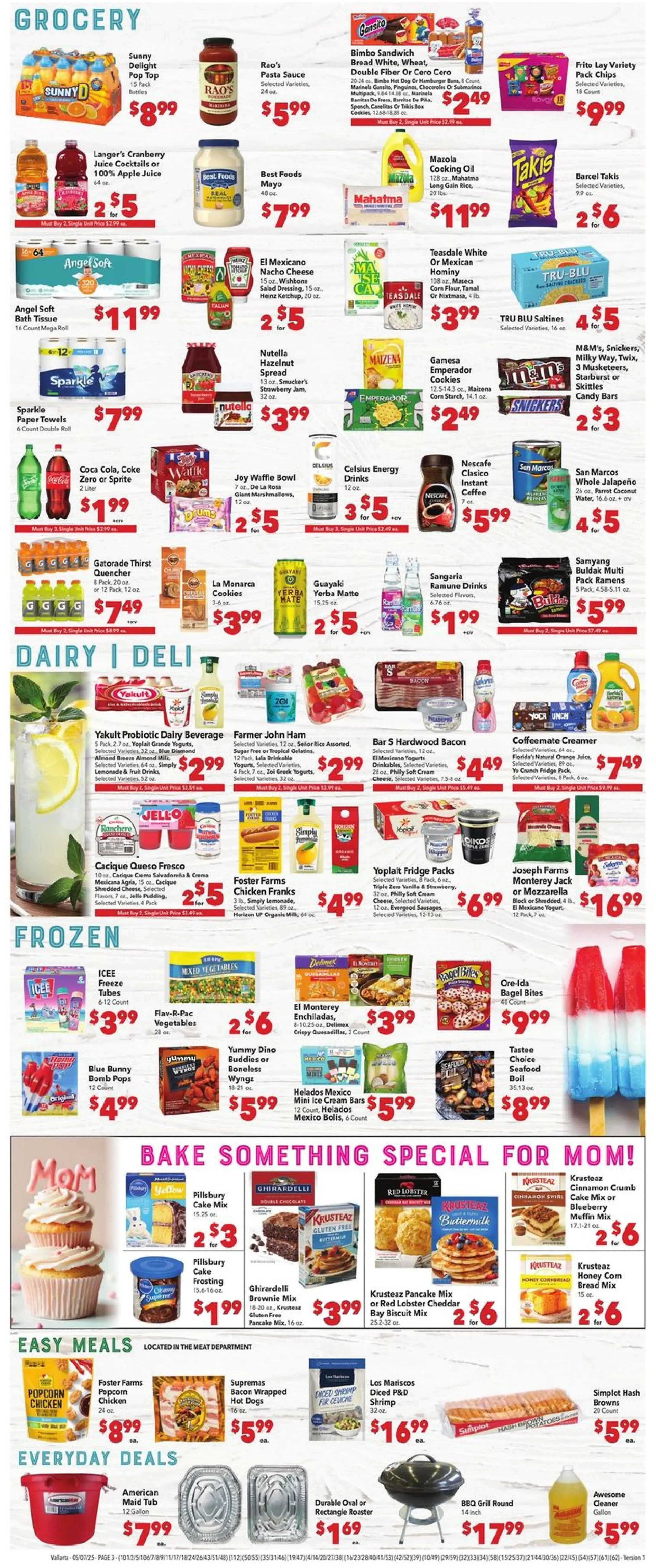 Vallarta Supermarkets Weekly Ad Page 3
