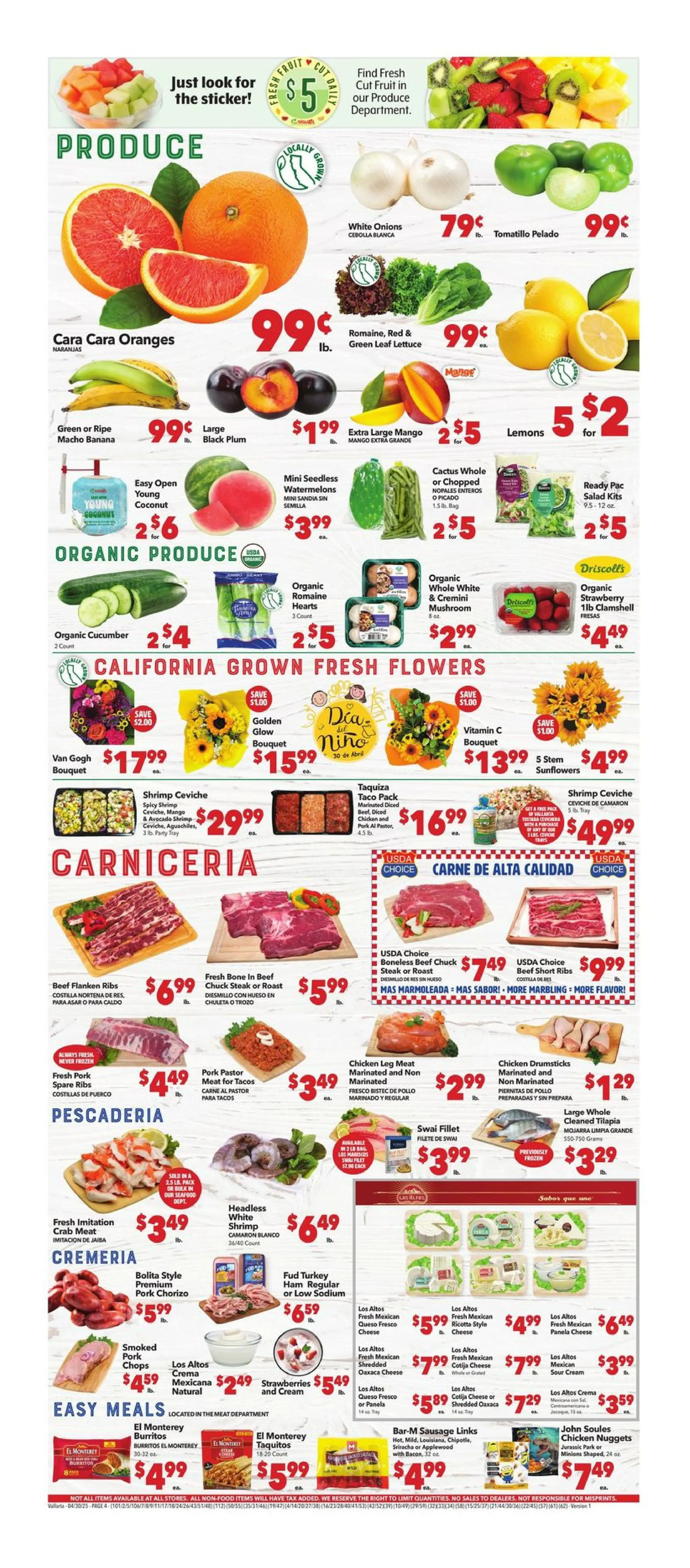 Vallarta Supermarkets Weekly Ad Page 4