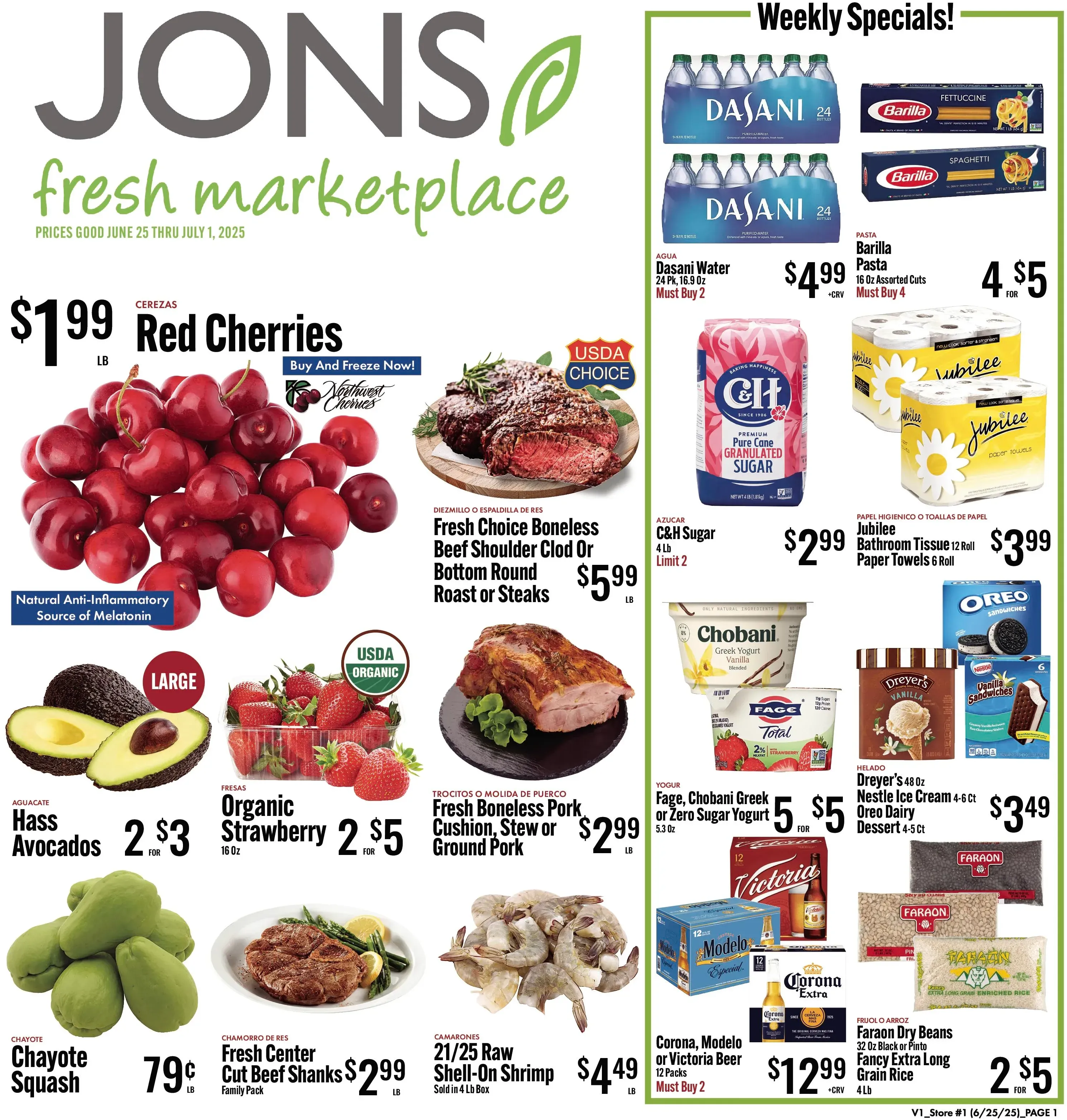 Jons International Marketplace Weekly Ad Page 1
