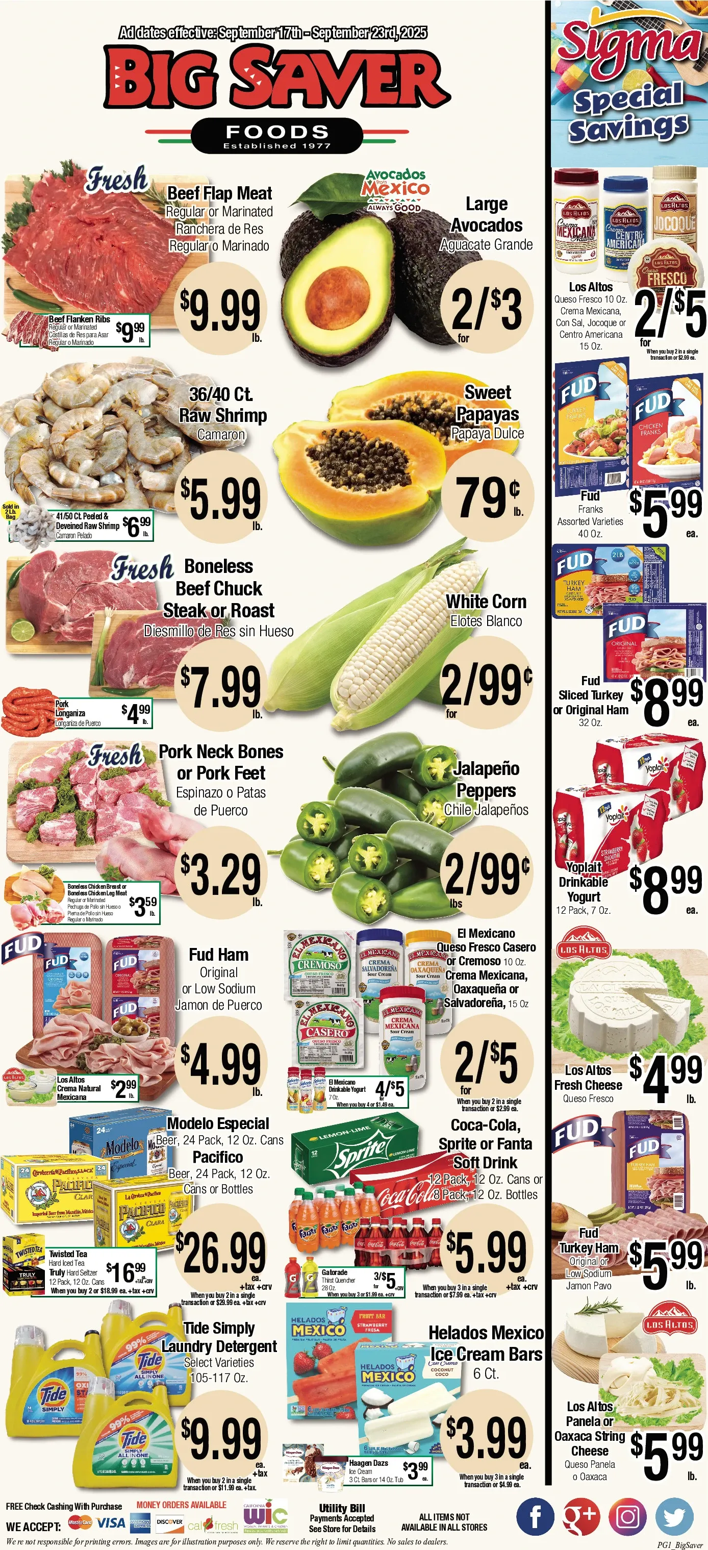 Big Saver Foods Weekly Ad Page 1