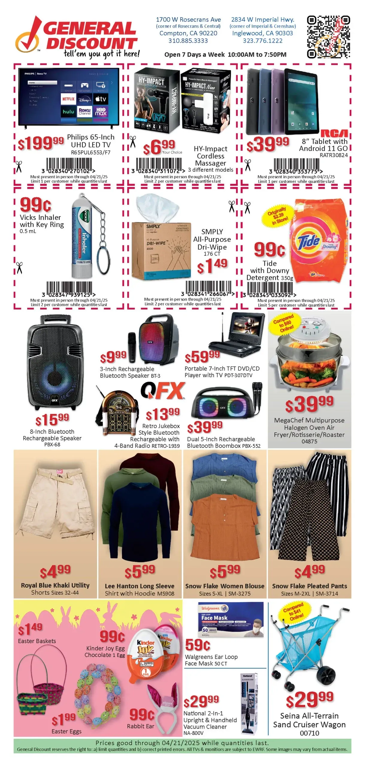 General Discount Weekly Ad Page 1