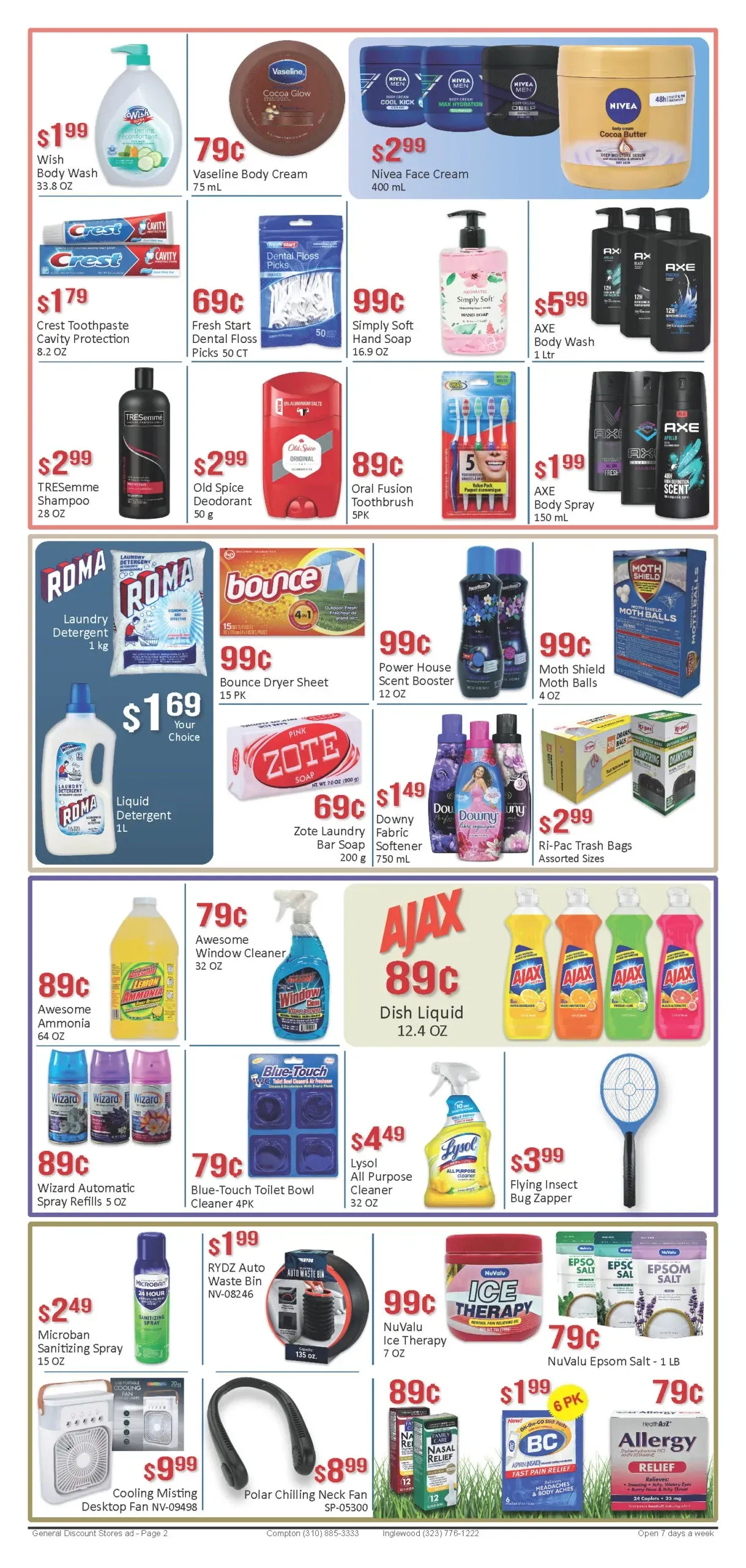 General Discount Weekly Ad Page 1