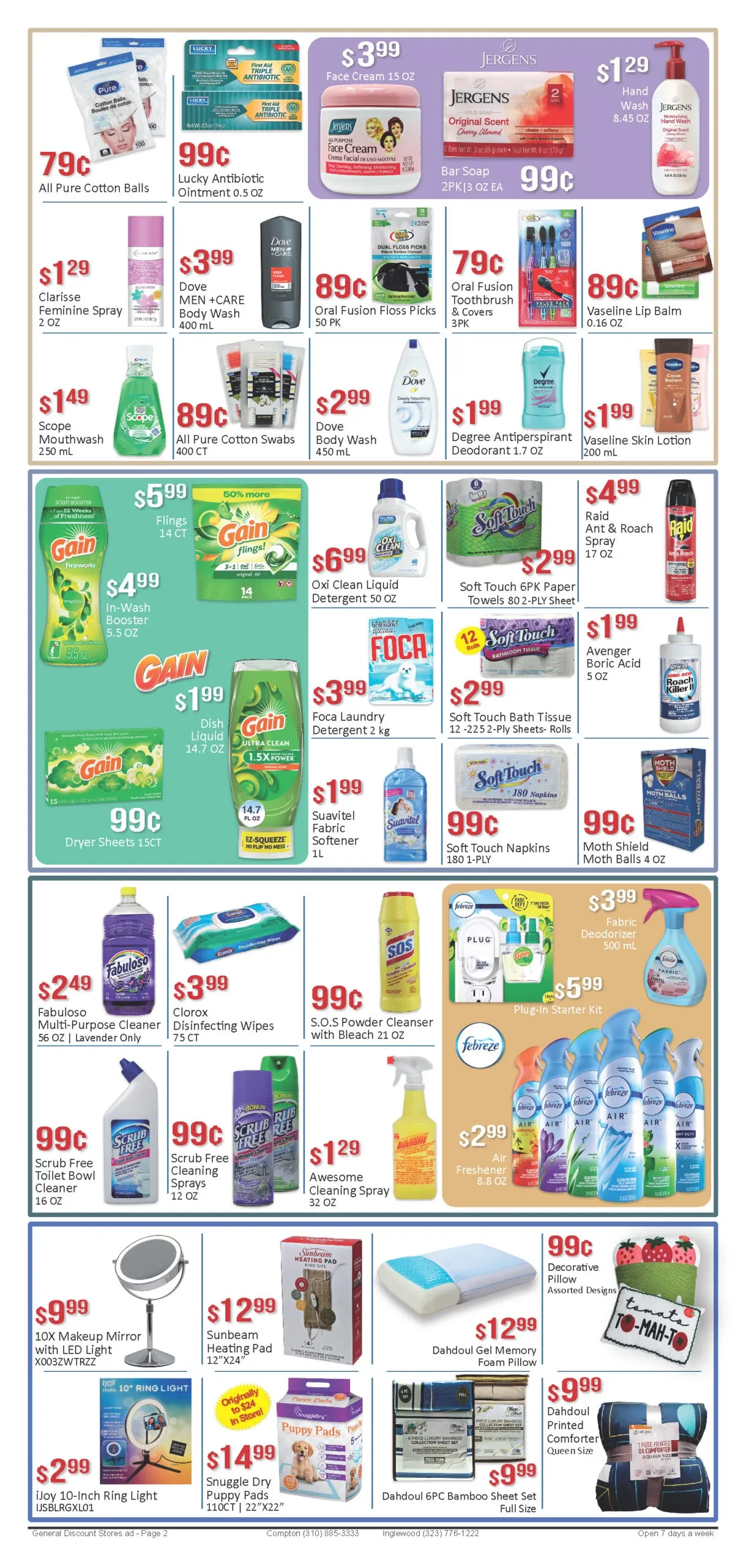 General Discount Weekly Ad Page 1