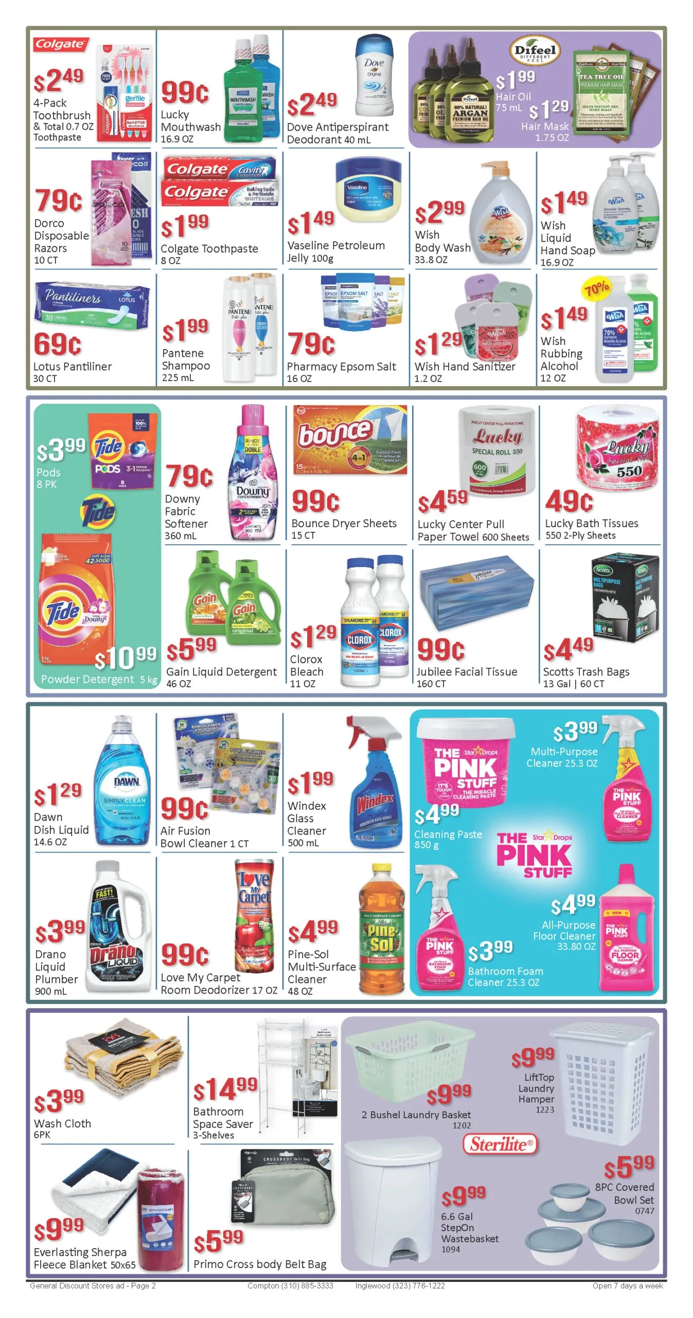 General Discount Weekly Ad Page 1