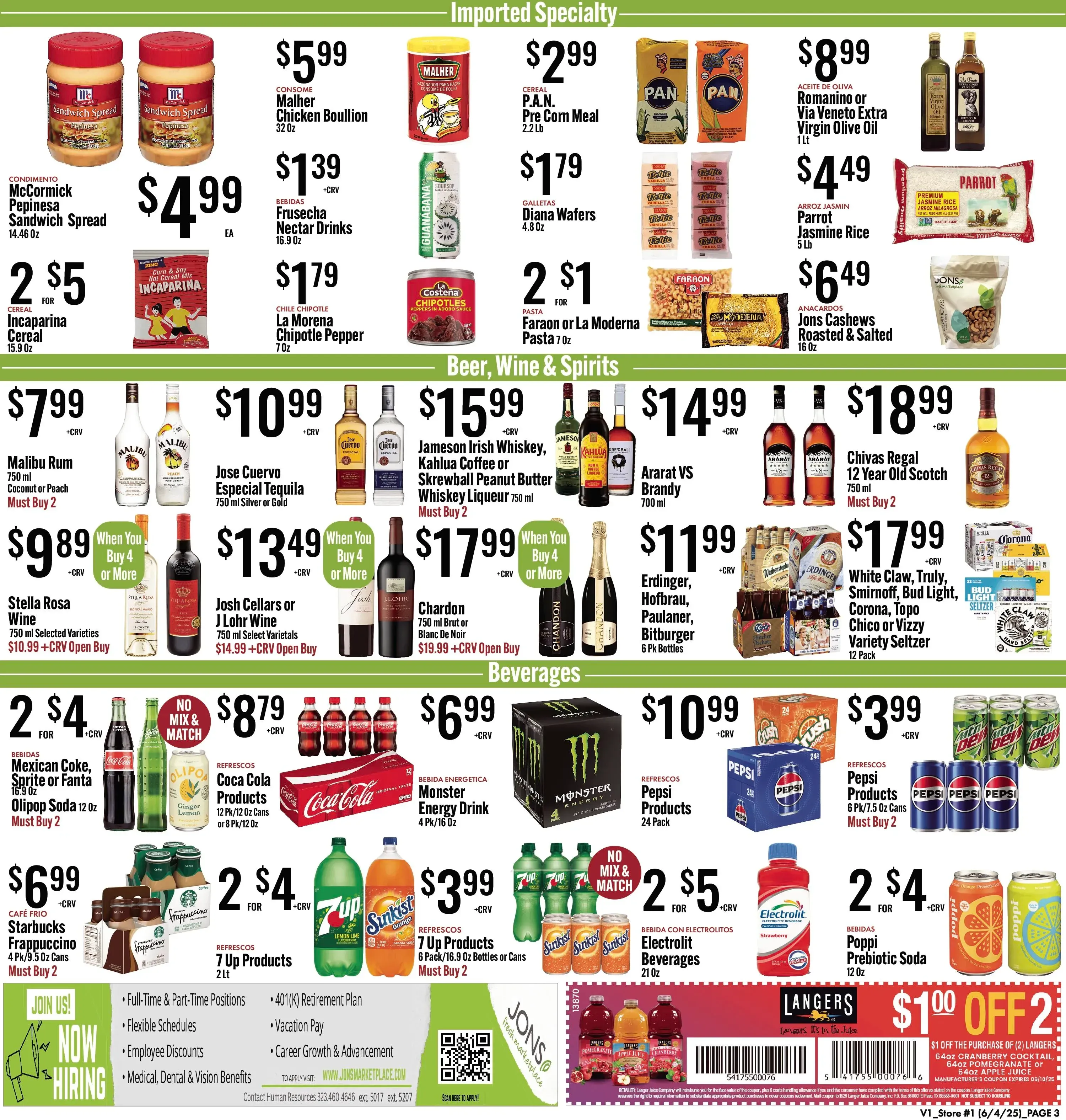 Jons International Marketplace Weekly Ad Page 1