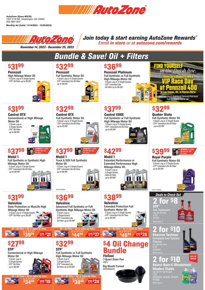 AutoZone 1114 1225 1