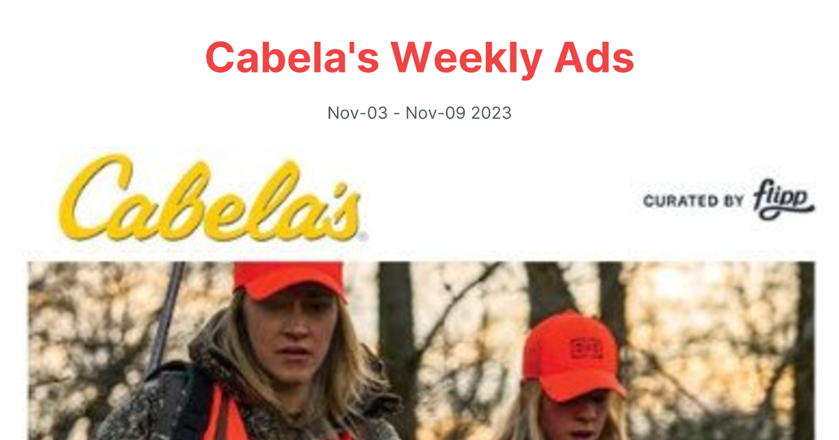 Cabelas 1103 1109 1 1