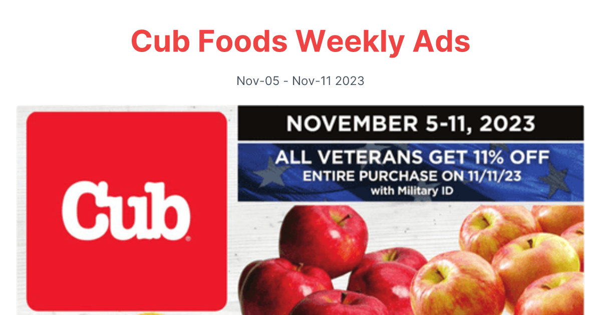 Cub Foods 1105 1111 1 1