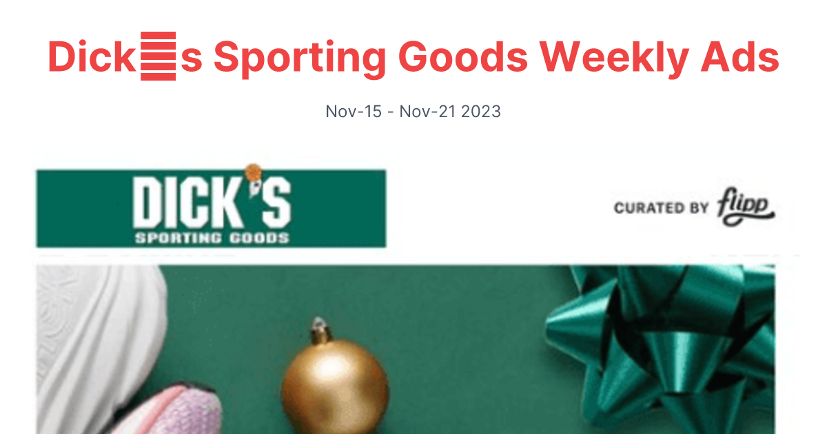 Dicks Sporting Goods 1115 1121 1 1