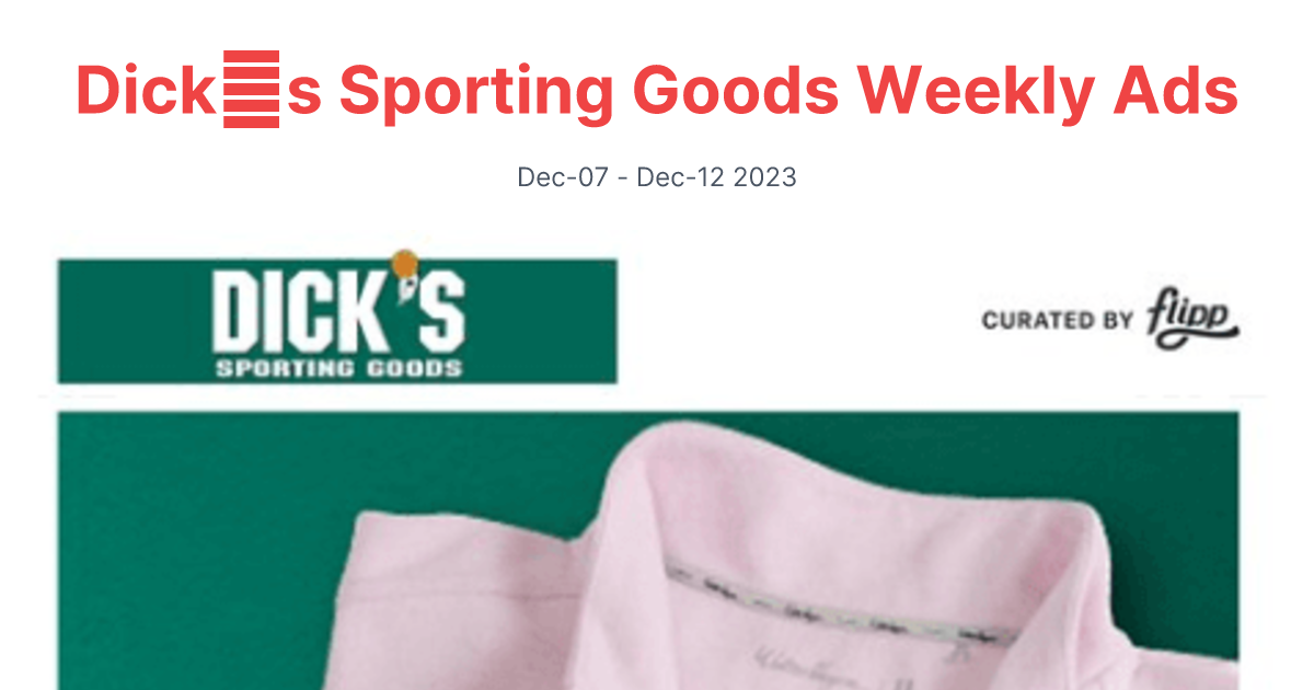 Dicks Sporting Goods 1207 1212 1 1