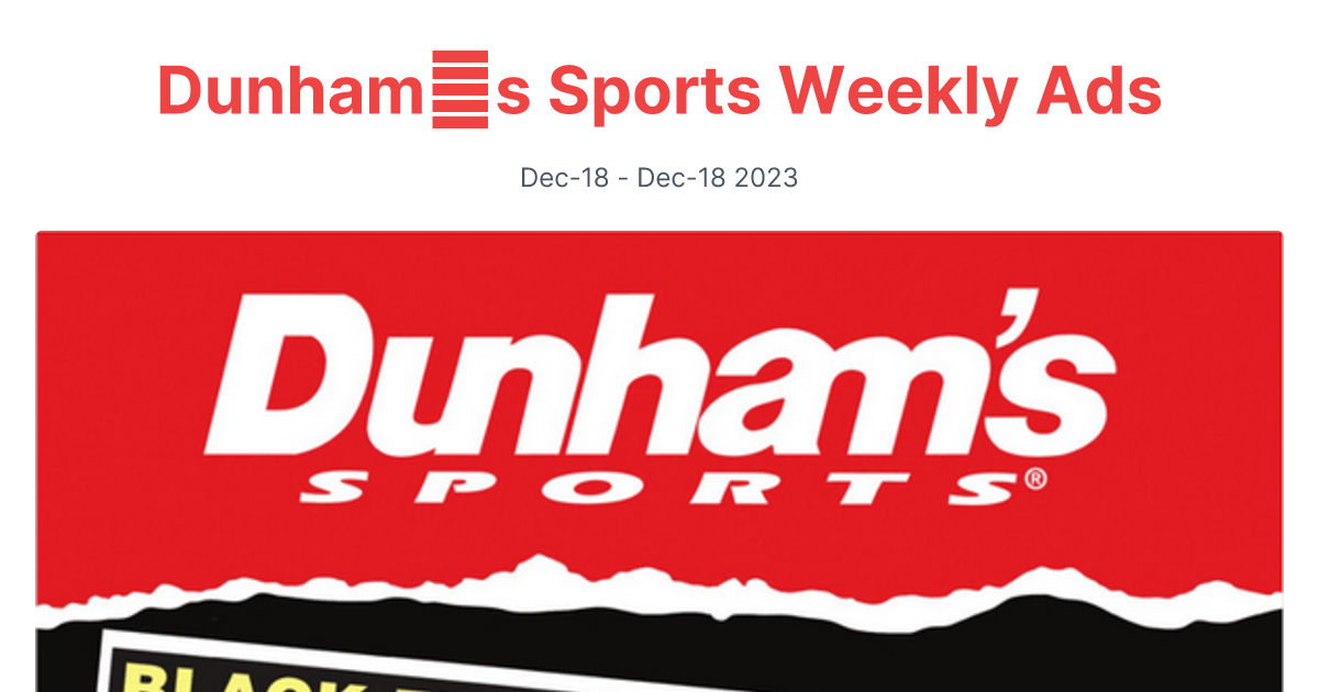 Dunhams Sports 1118 1122 1 1