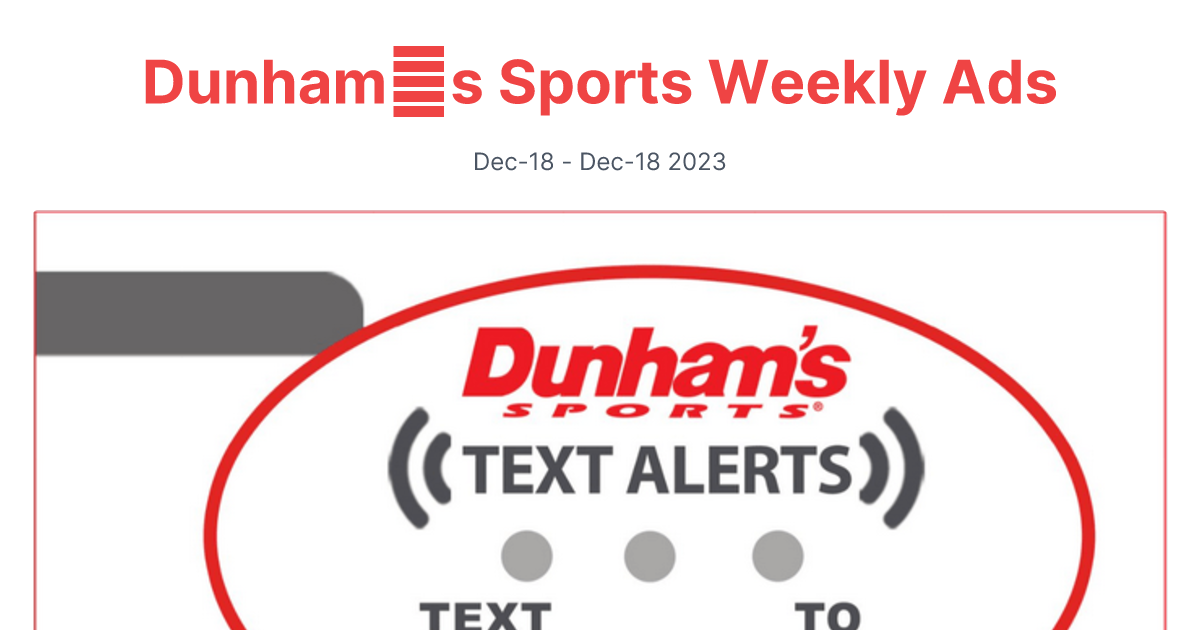 Dunhams Sports 1125 1130 1 1