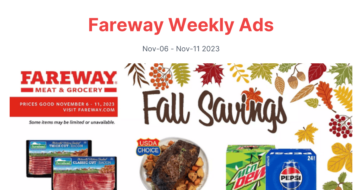 Fareway 1106 1111 01 1