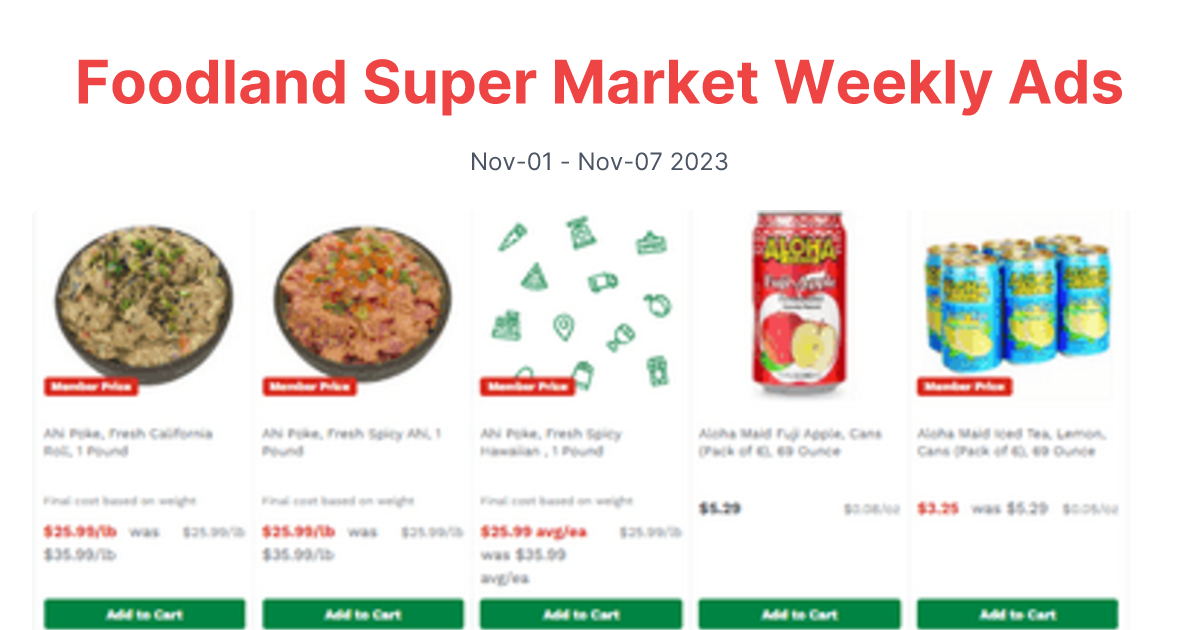 Foodland Super Market 1101 1107 01 1