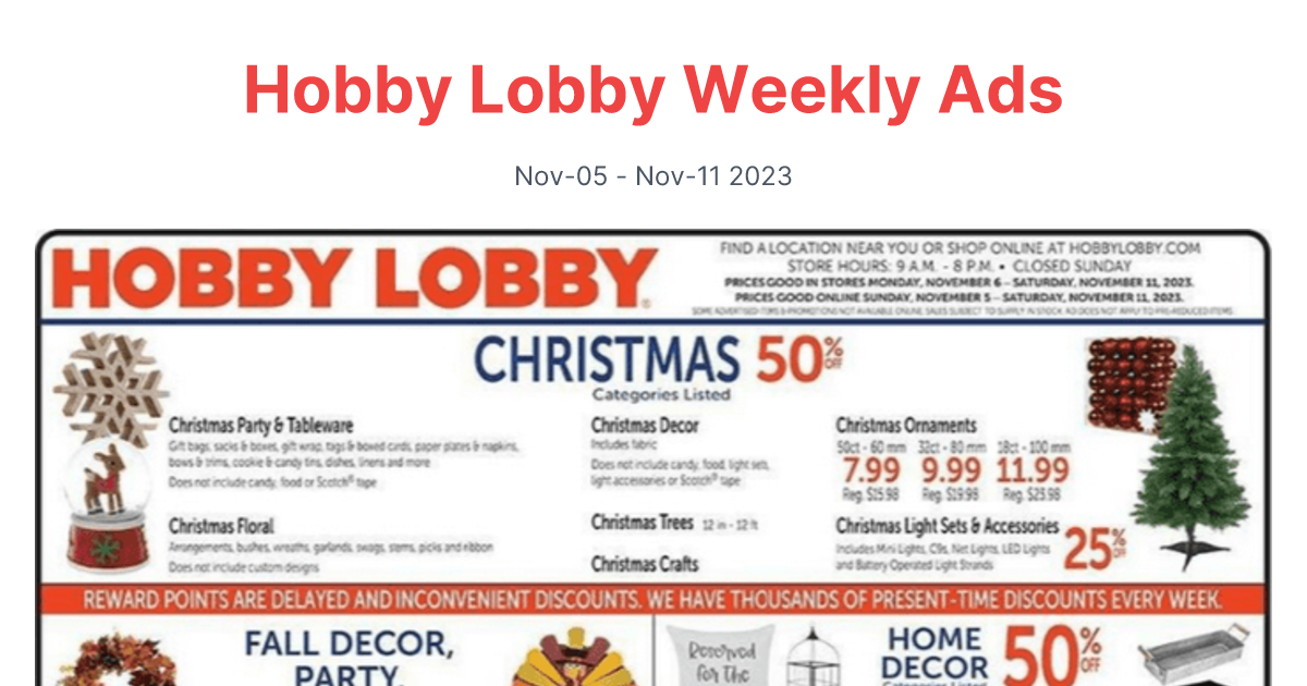 Hobby Lobby 1105 1111 1 1