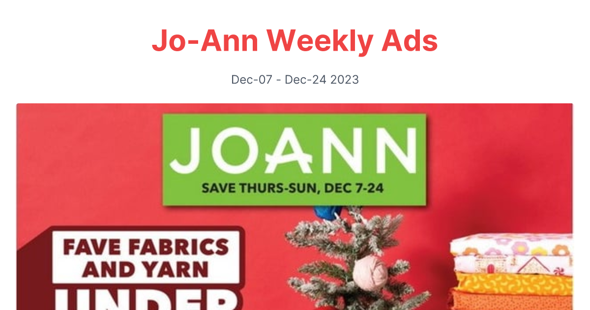 Jo Ann 1207 1224 1 1 1