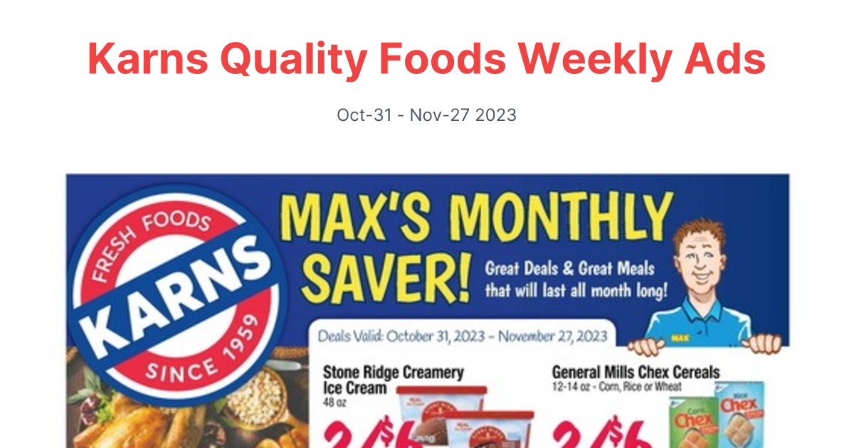 Karns Quality Foods 1031 1127 1 1