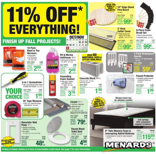 Menards 1026 1105 1