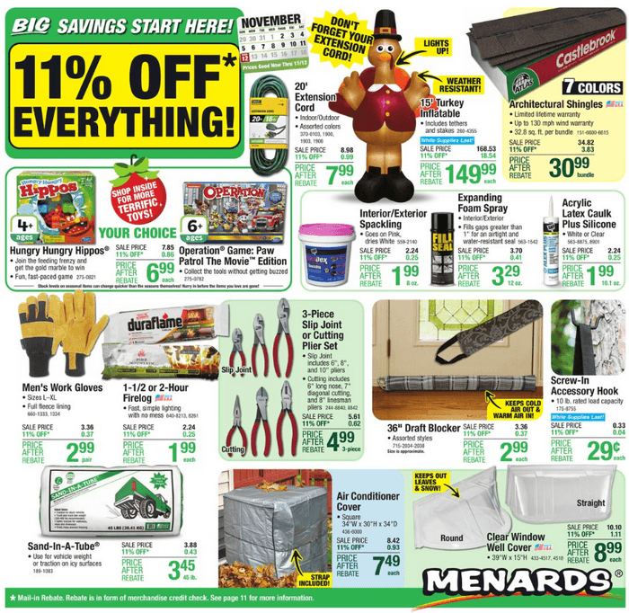 Menards 1102 1112 1