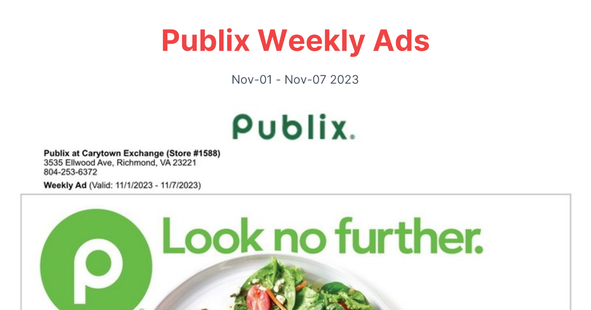 Publix 1101 1107 1 1