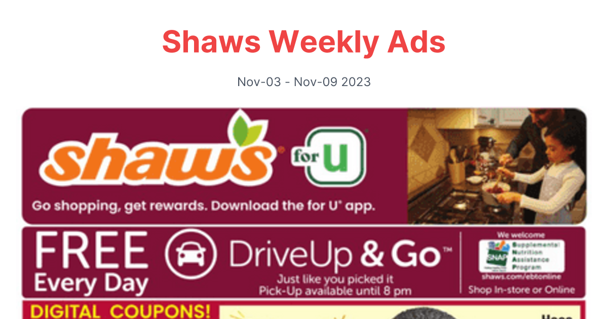 Shaws 1103 1109 1 1