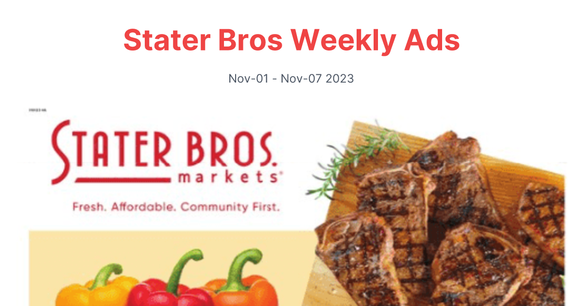 Stater Bros 1101 1107 1 1