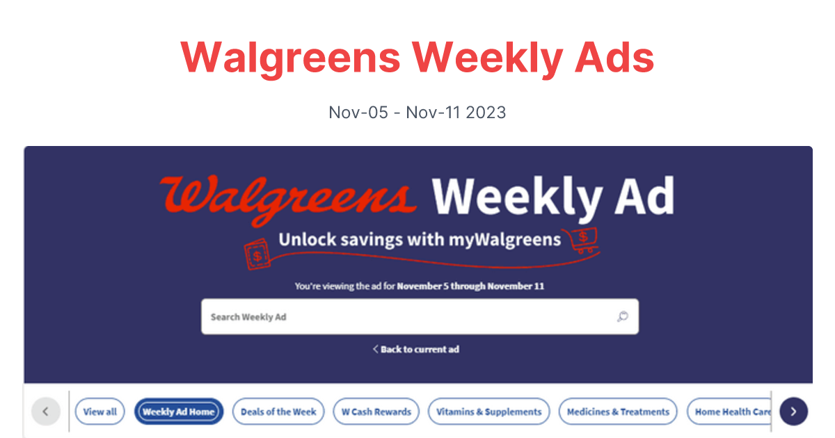 Walgreens 1105 1111 1 1