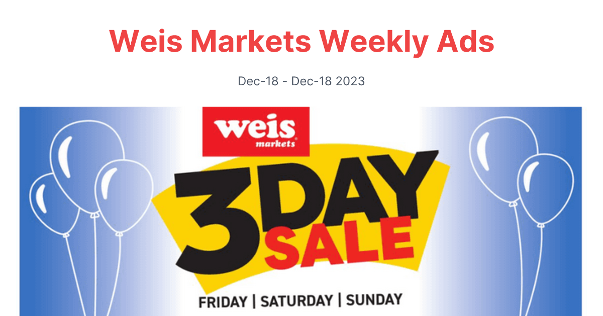 Weis Markets 1103 1105 01 1