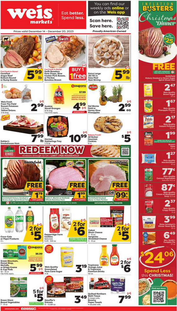 Weis Markets 1214 1220 1