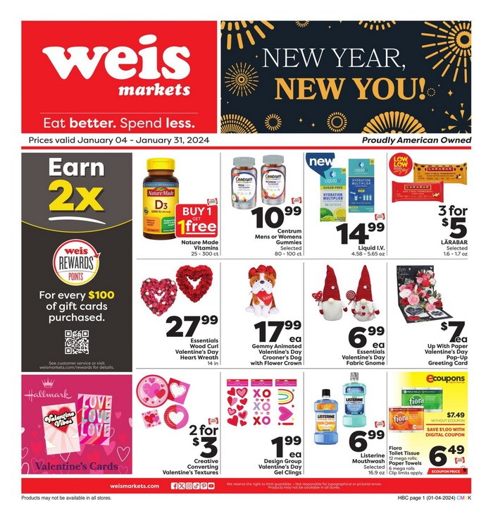 Weis Markets 0104 0131 1